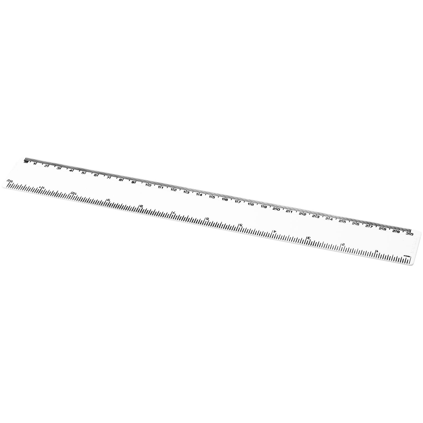 Advertising Desk Accessories - Refari 30 cm recycled plastic ruler - 0