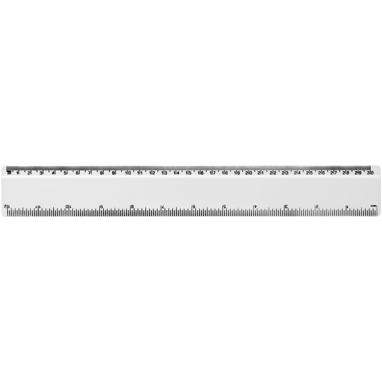 Advertising Desk Accessories - Refari 30 cm recycled plastic ruler - 1