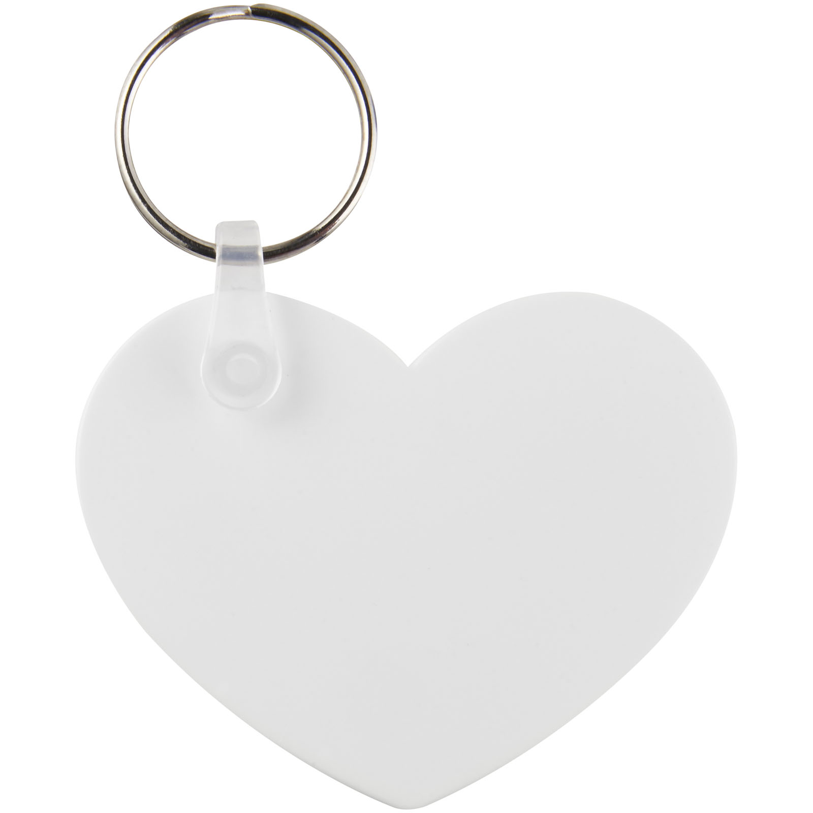 Advertising Keychains & Keyrings - Tait heart-shaped recycled keychain - 1