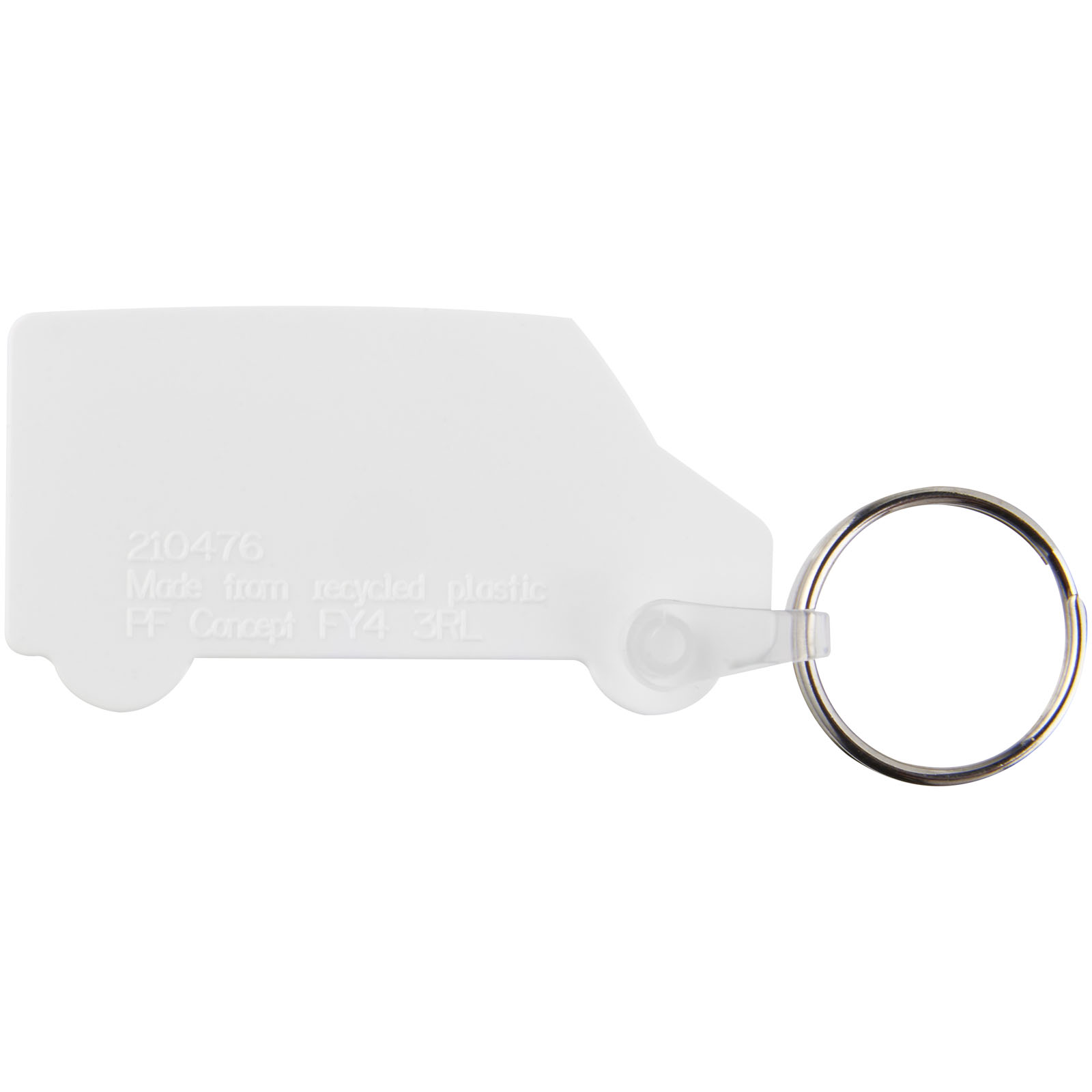 Advertising Keychains & Keyrings - Tait van-shaped recycled keychain - 2