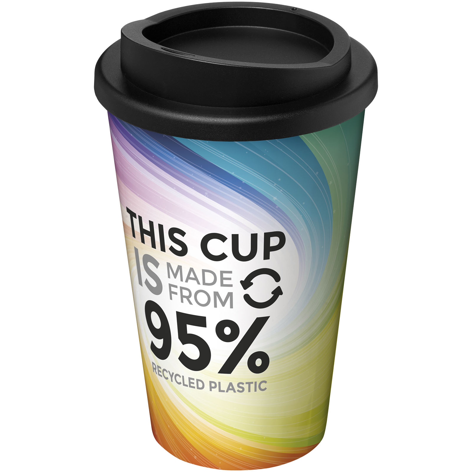 Advertising Insulated mugs - Brite-Americano® Recycled 350 ml insulated tumbler - 0