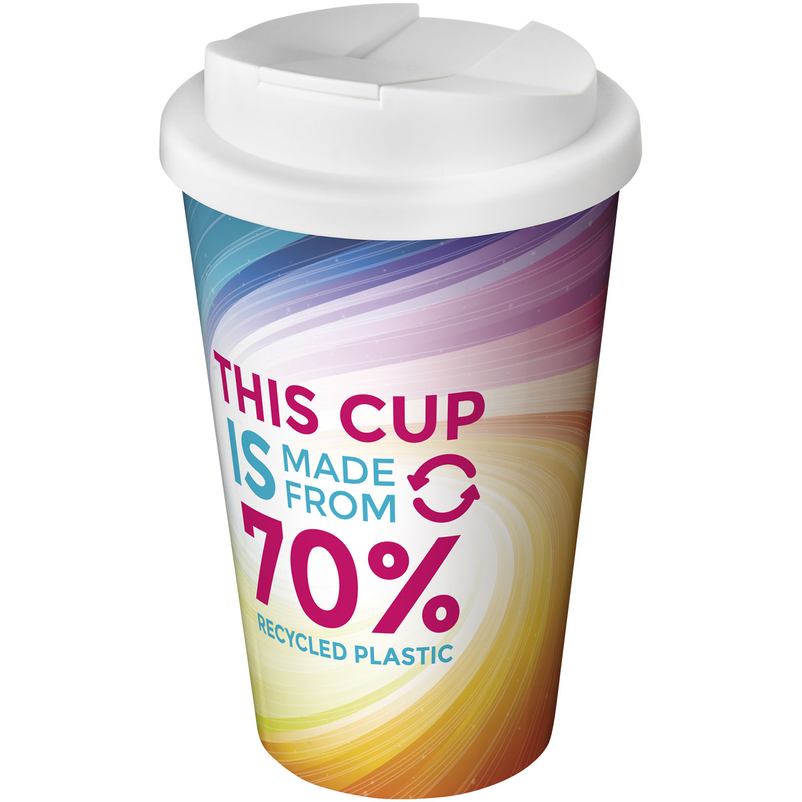 Advertising Insulated mugs - Brite-Americano® Eco 350 ml spill-proof insulated tumbler - 0