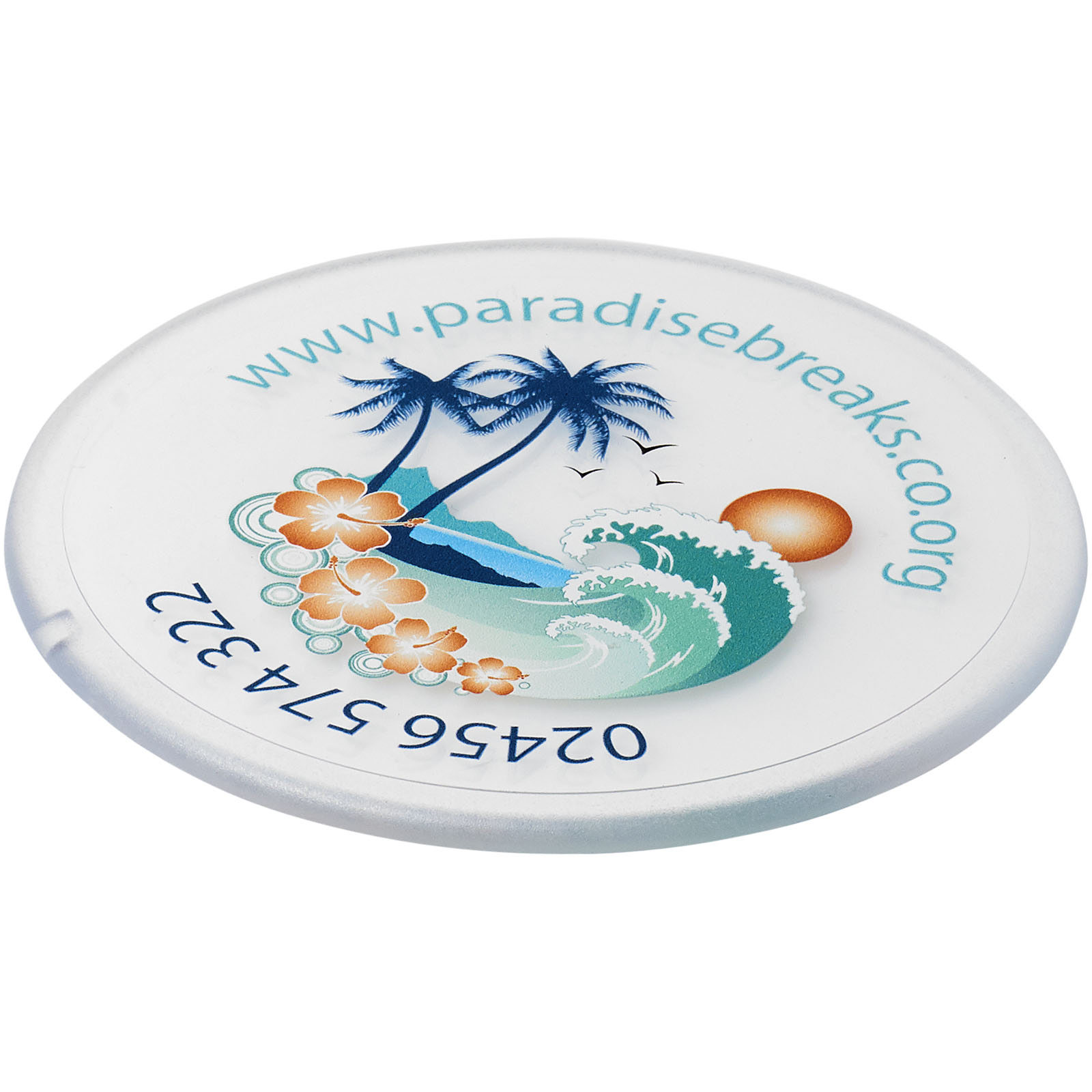 Advertising Home Accessories - Renzo round plastic coaster