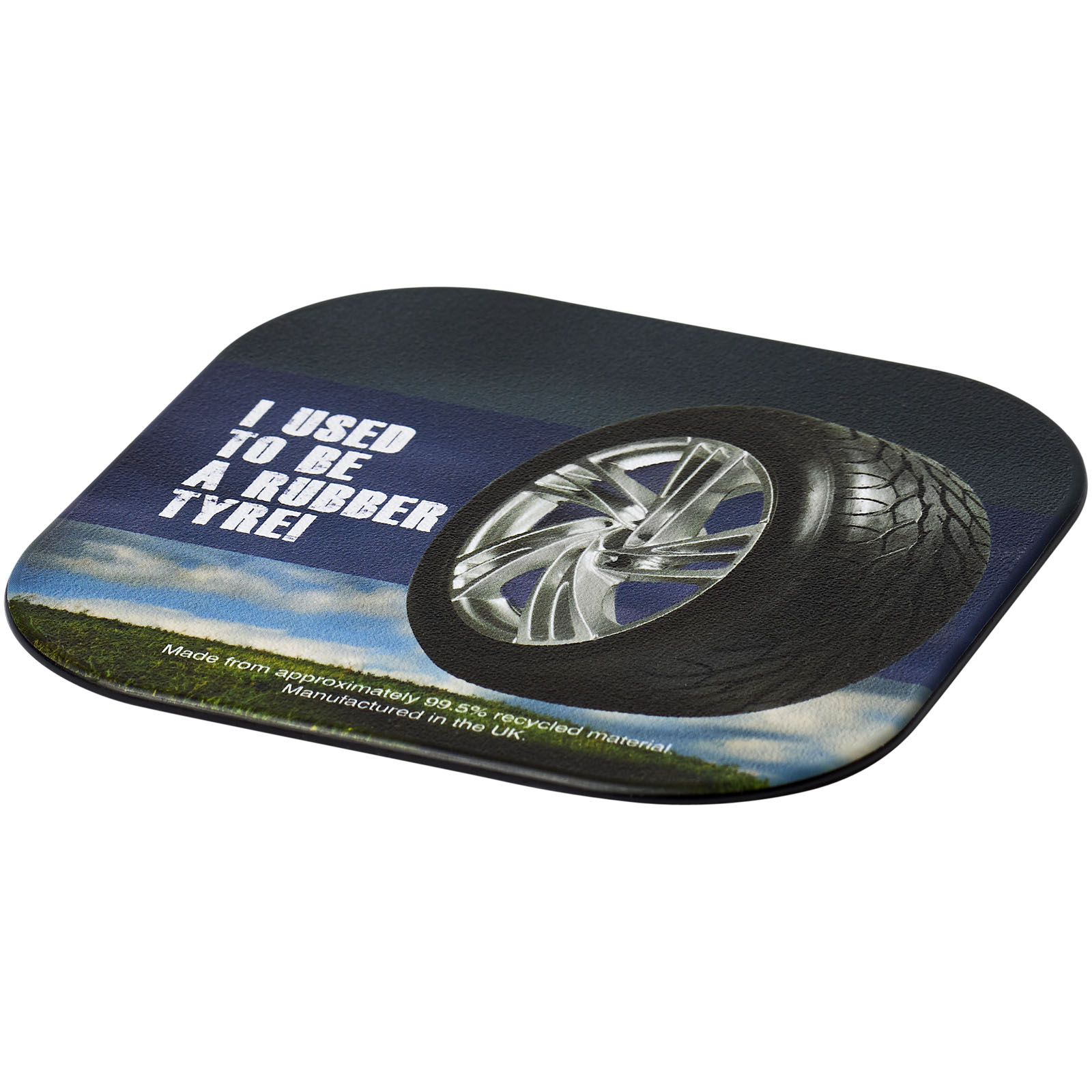 Advertising Home Accessories - Brite-Mat® square coaster with tyre material - 2