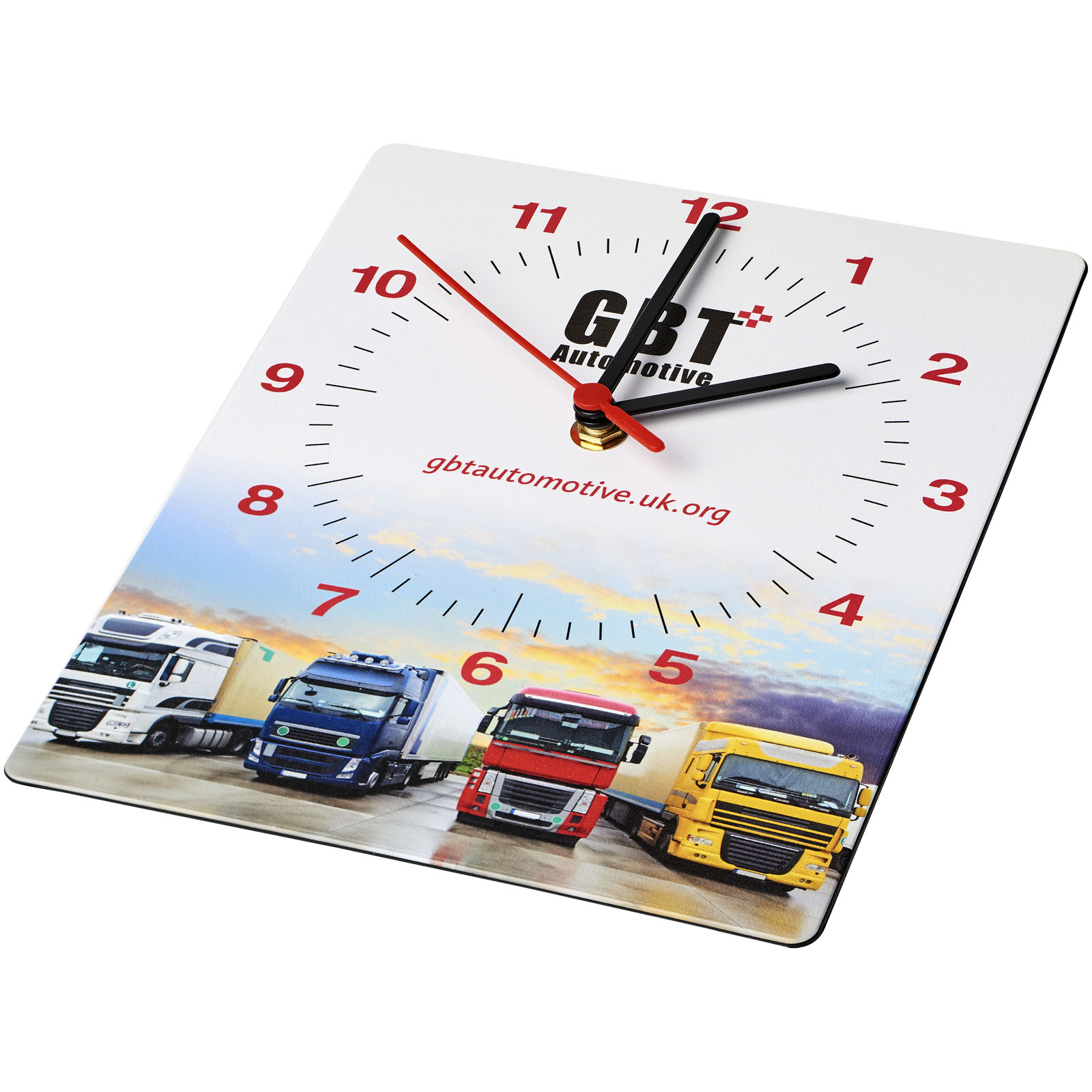 Advertising Home Accessories - Brite-Clock® rectangular wall clock - 0