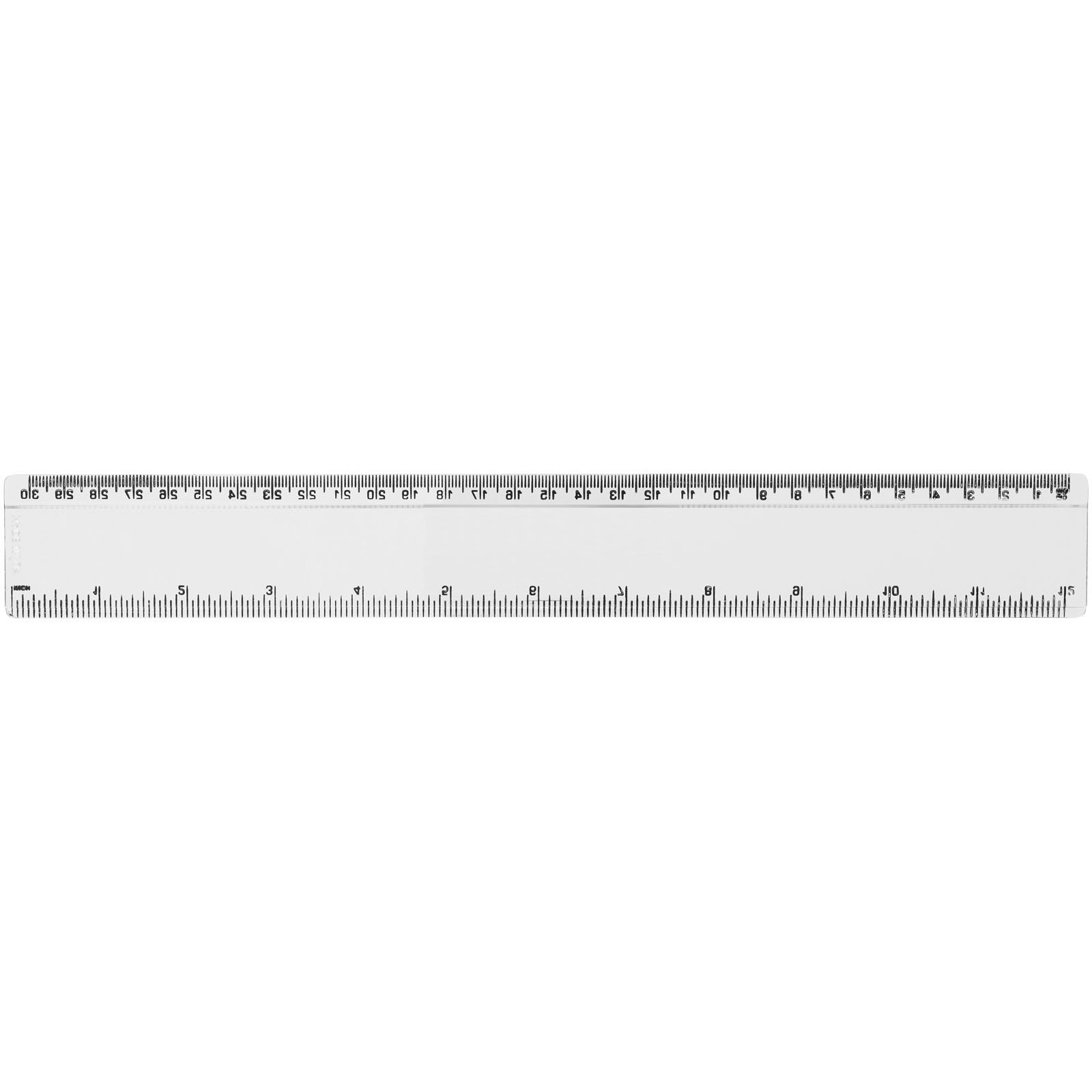 Advertising Desk Accessories - Renzo 30 cm plastic ruler - 2