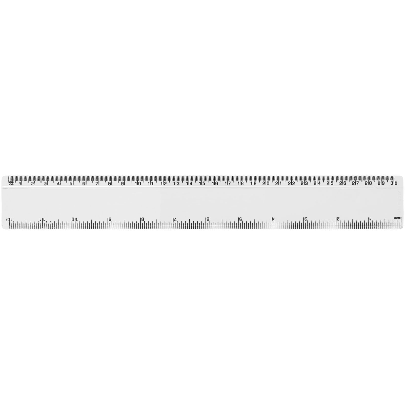 Advertising Desk Accessories - Renzo 30 cm plastic ruler - 1