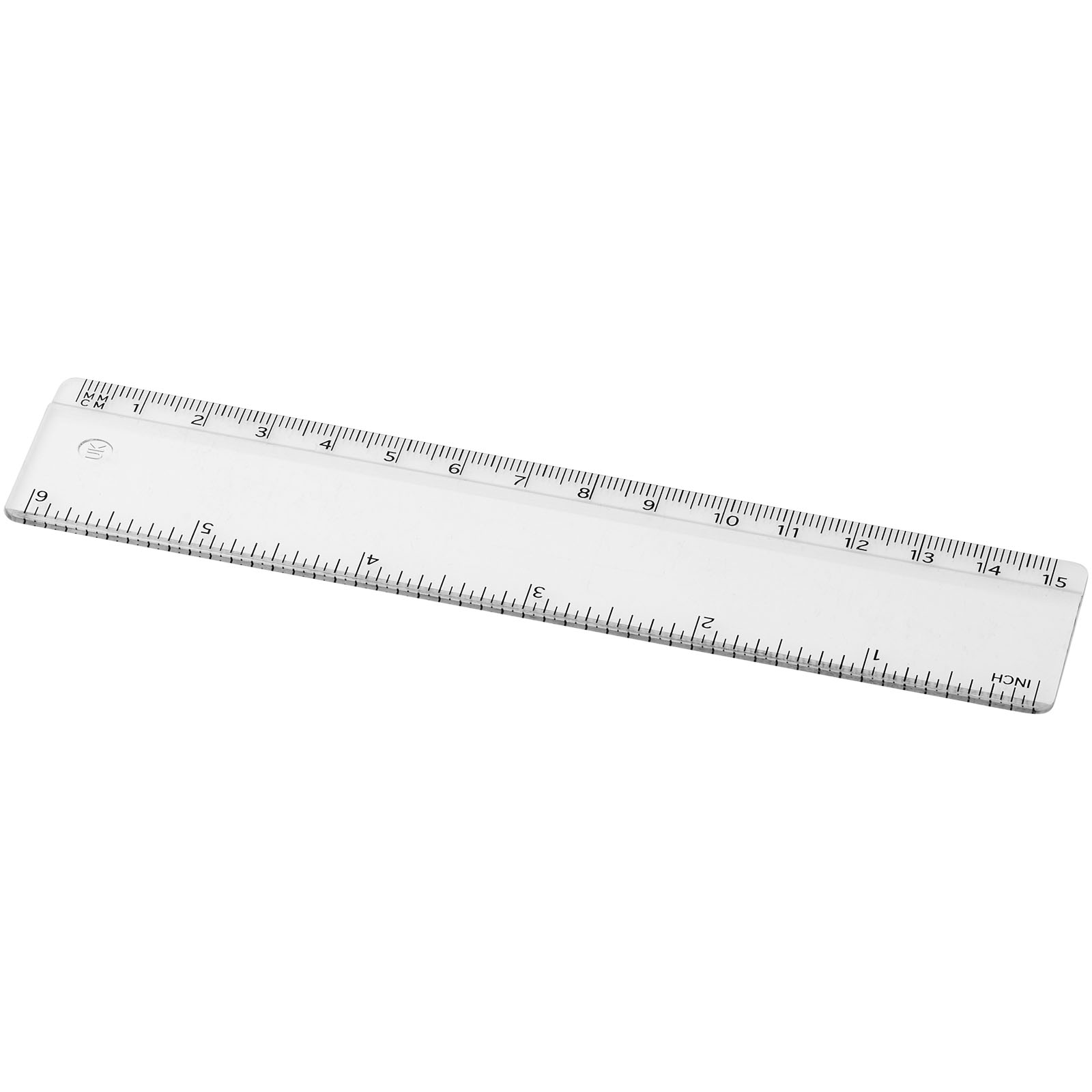 Advertising Desk Accessories - Renzo 15 cm plastic ruler - 0