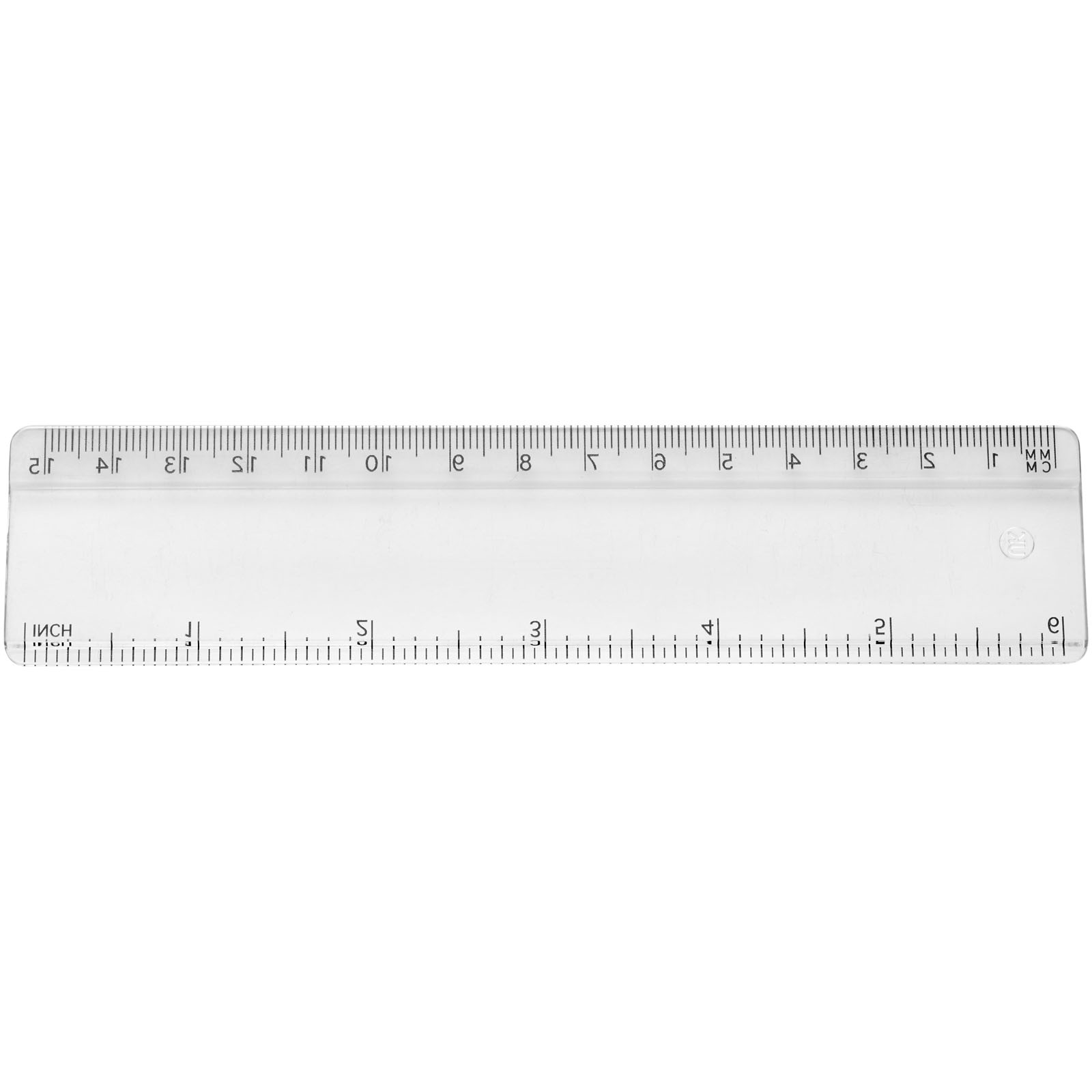 Advertising Desk Accessories - Renzo 15 cm plastic ruler - 2