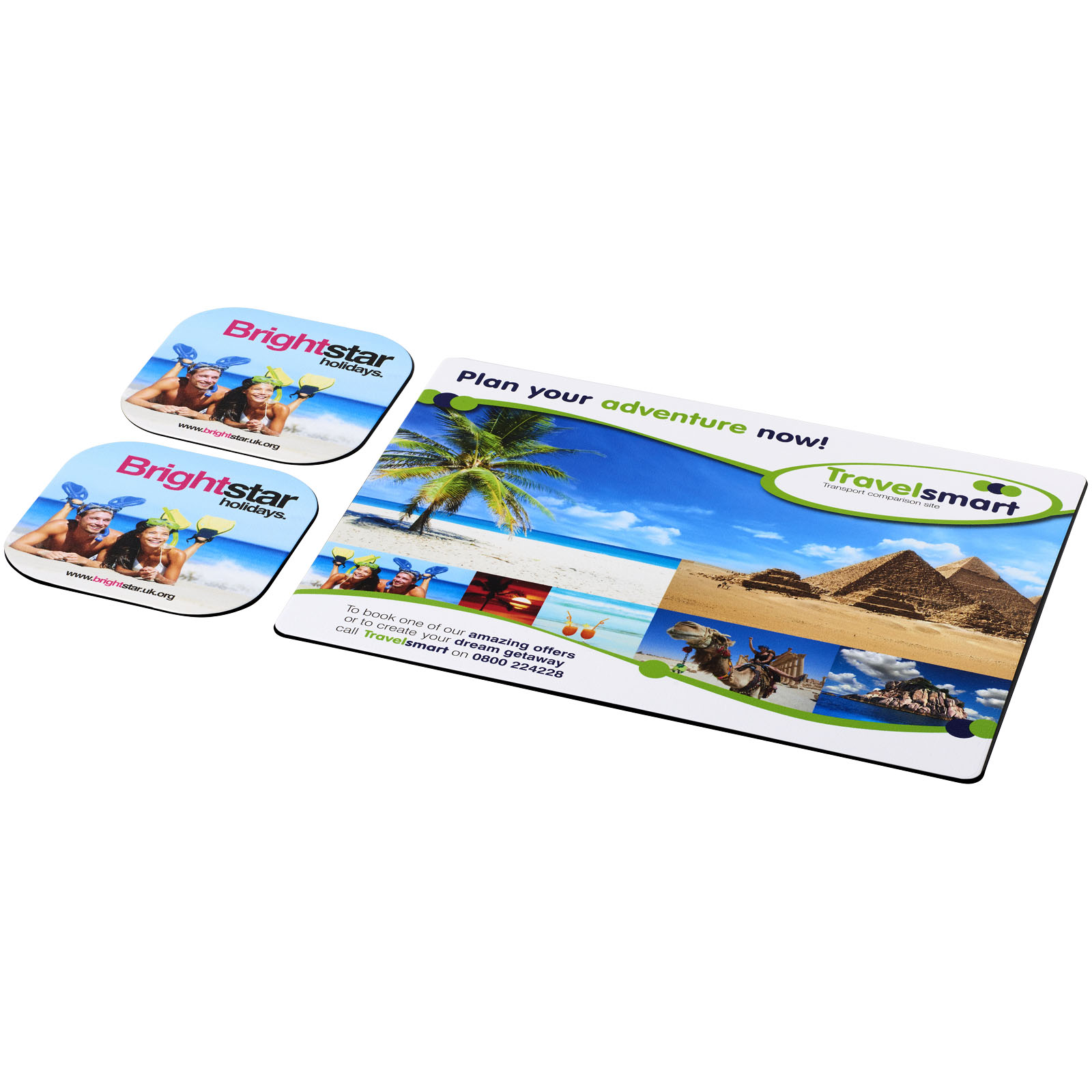 Advertising Computer Accessories - Brite-Mat® mouse mat and coaster set combo 3 - 3