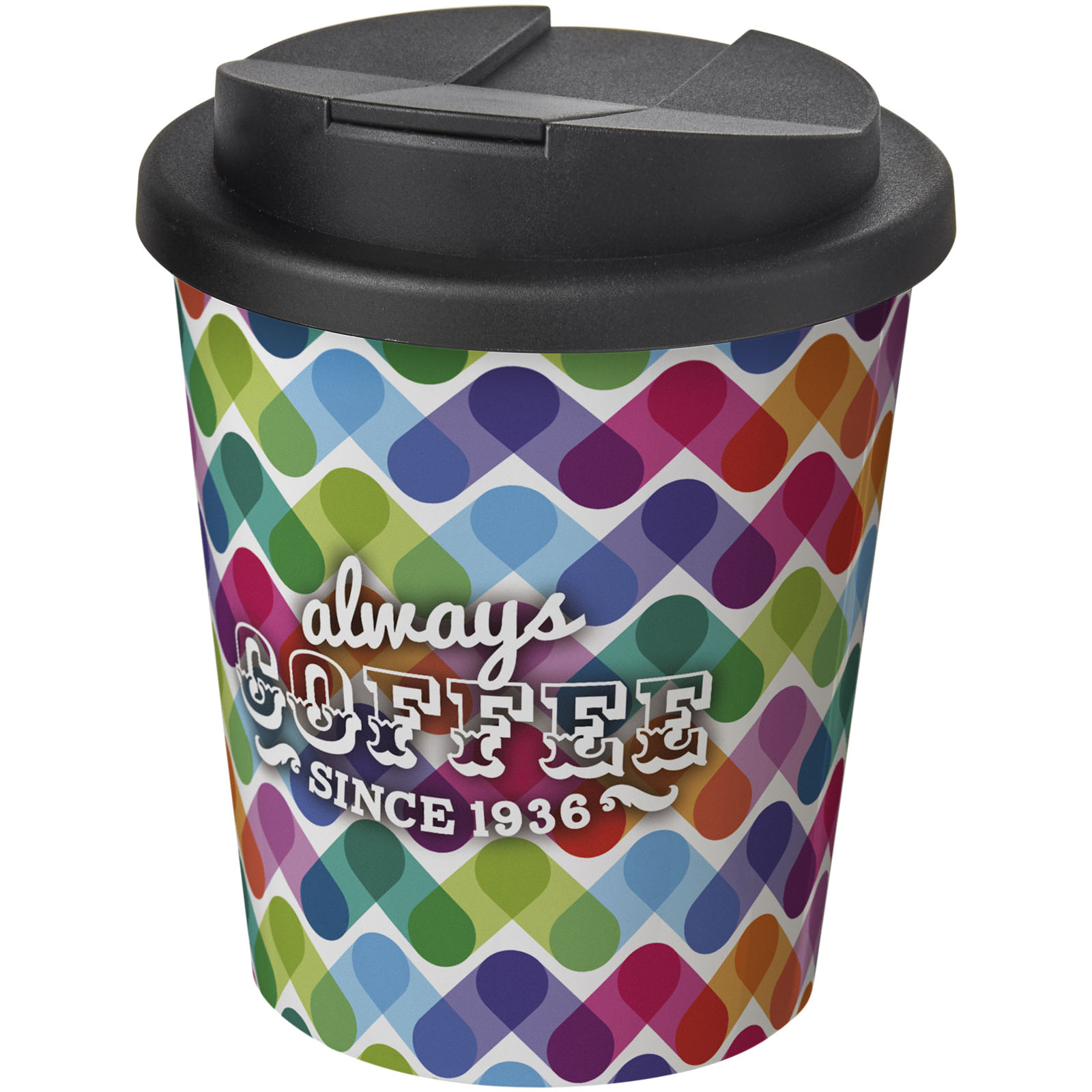 Mugs pour voyager publicitaires - Gobelet isolant Americano® Espresso 250ml avec couvercle anti-fuite - 0