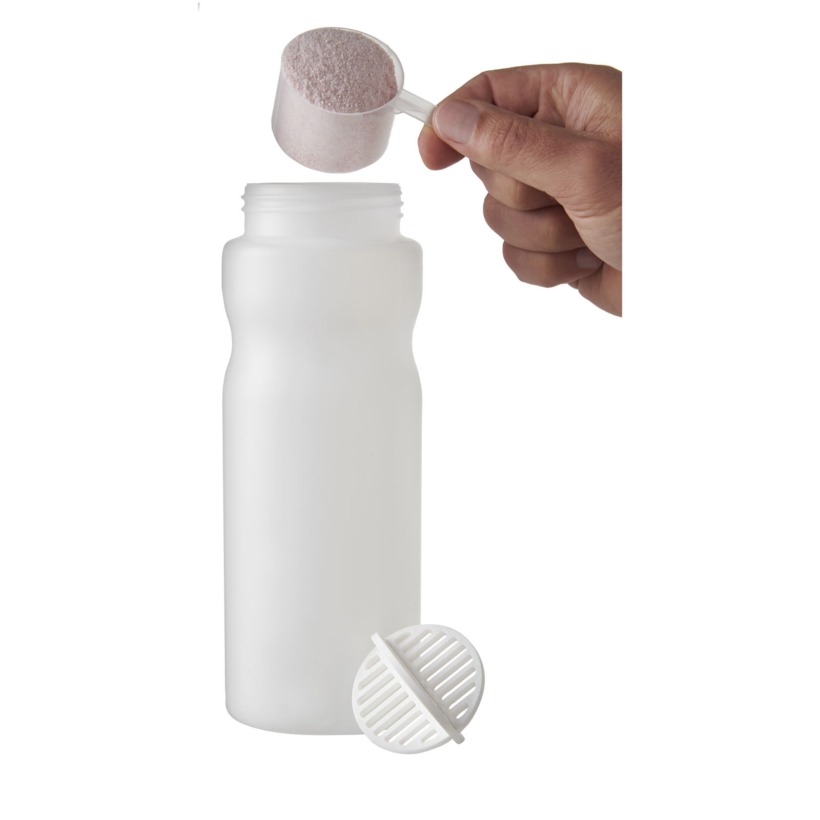 Bouteilles de sport publicitaires - Bouteille shaker Baseline Plus 650 ml - 2