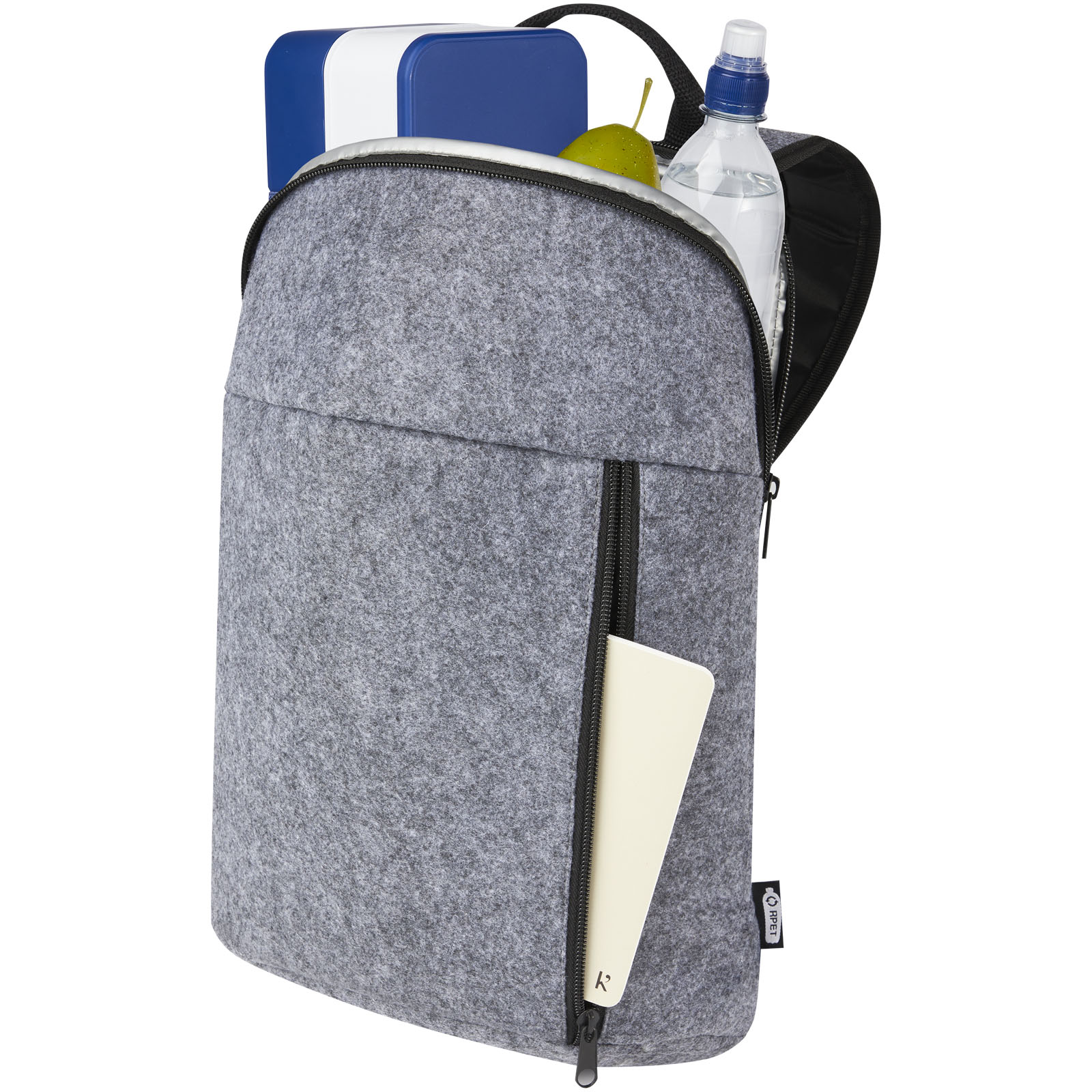 Advertising Cooler bags - Felta GRS recycled felt cooler backpack 7L - 3
