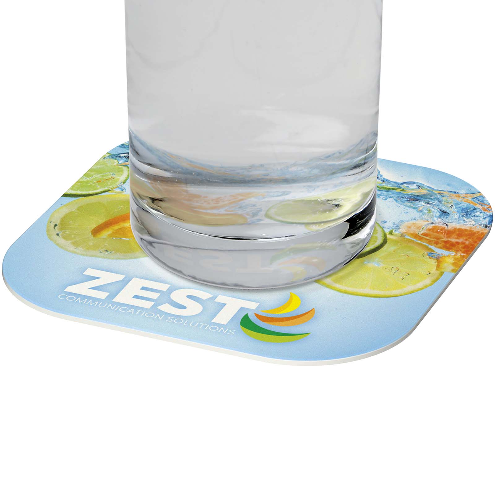 Accessoires pour la maison publicitaires - Dessous de verre carré Lumin