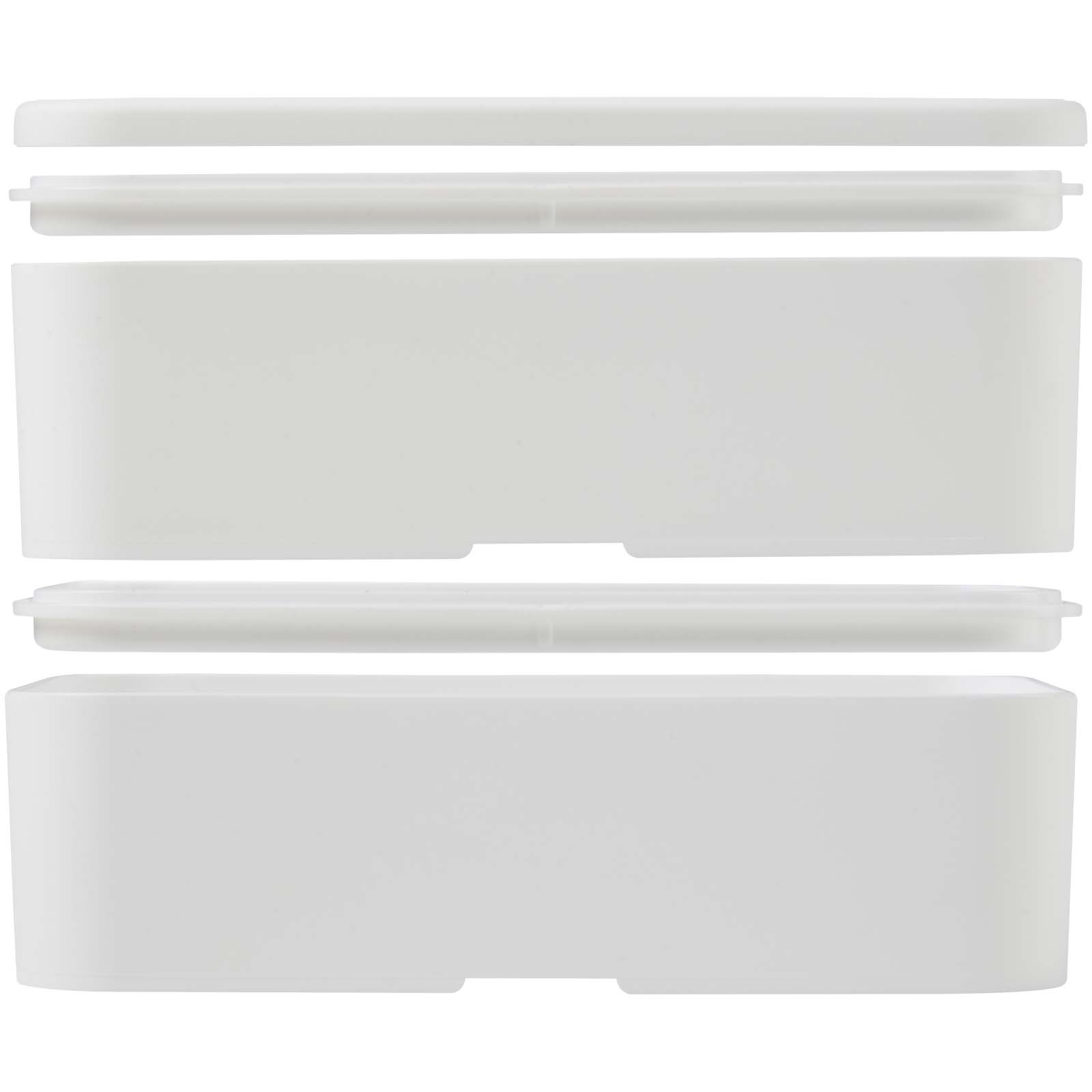 Boîtes-repas publicitaires - Boîte à lunch à double épaisseur de 700 + 700 ml MIYO POP - 5