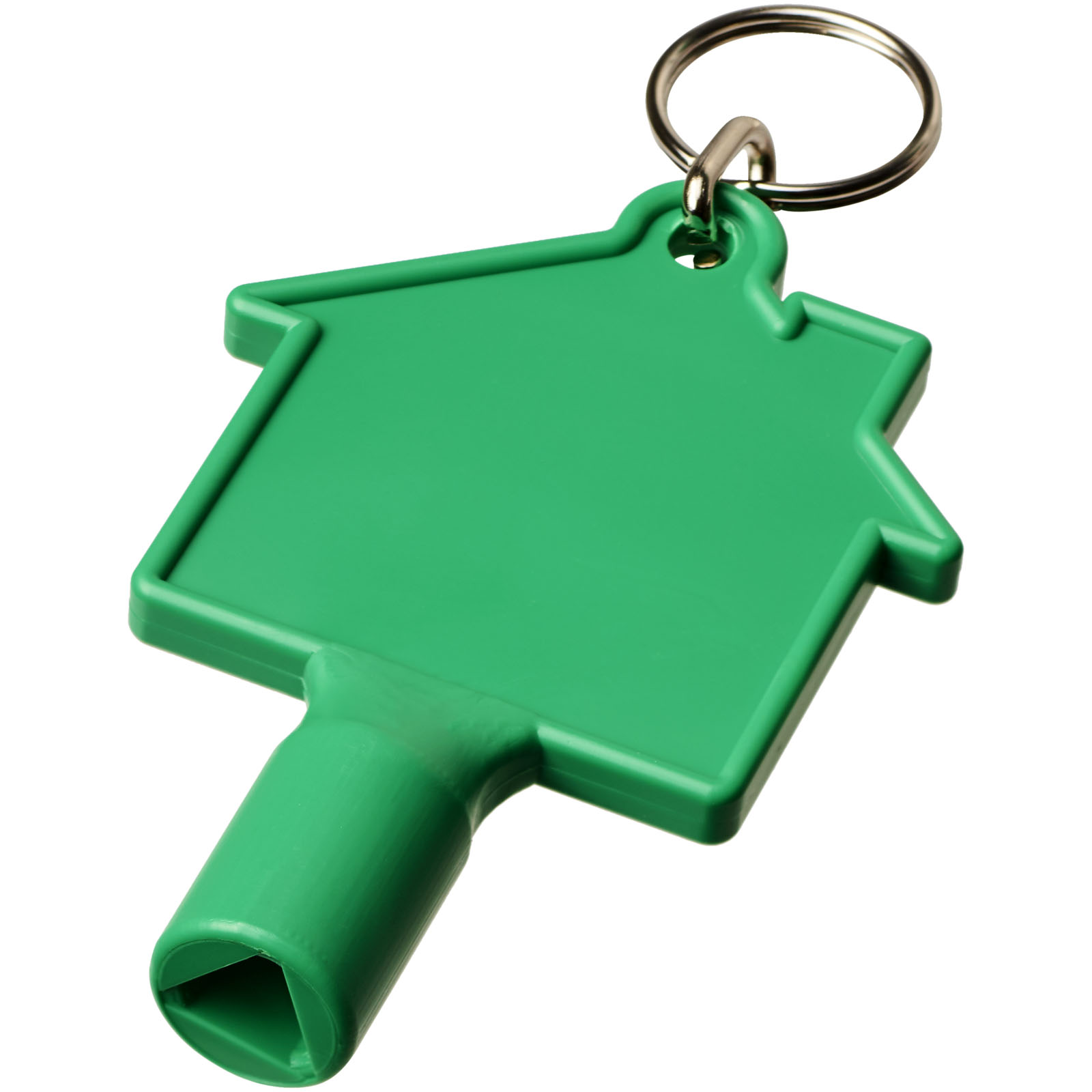 Porte-clés publicitaires - Clé utilitaire Maximilian en forme de maison avec porte-clés  - 0