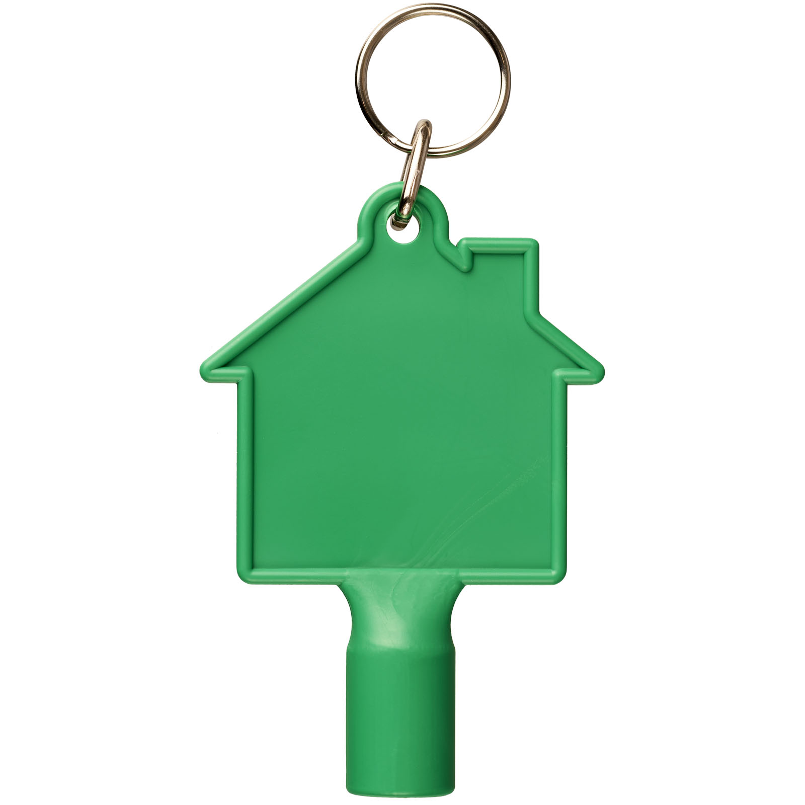 Porte-clés publicitaires - Clé utilitaire Maximilian en forme de maison avec porte-clés  - 1