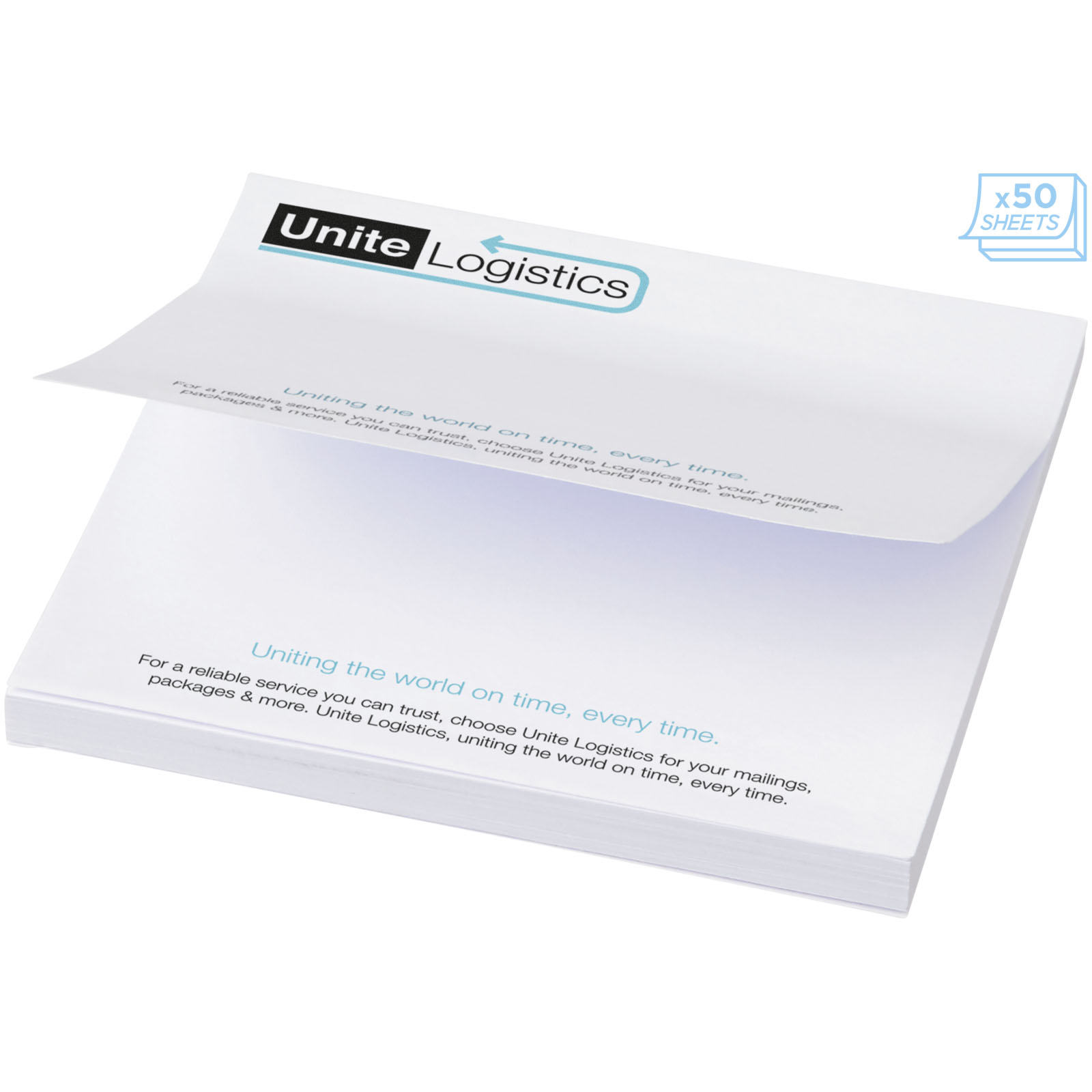 Advertising Sticky Notes - Sticky-Mate® large square sticky notes 100x100mm - 0