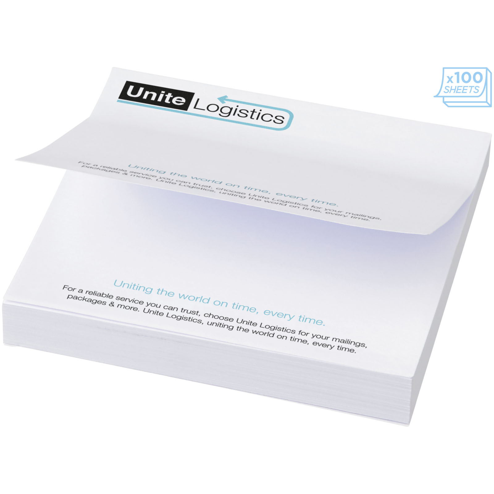 Advertising Sticky Notes - Sticky-Mate® large square sticky notes 100x100mm - 3