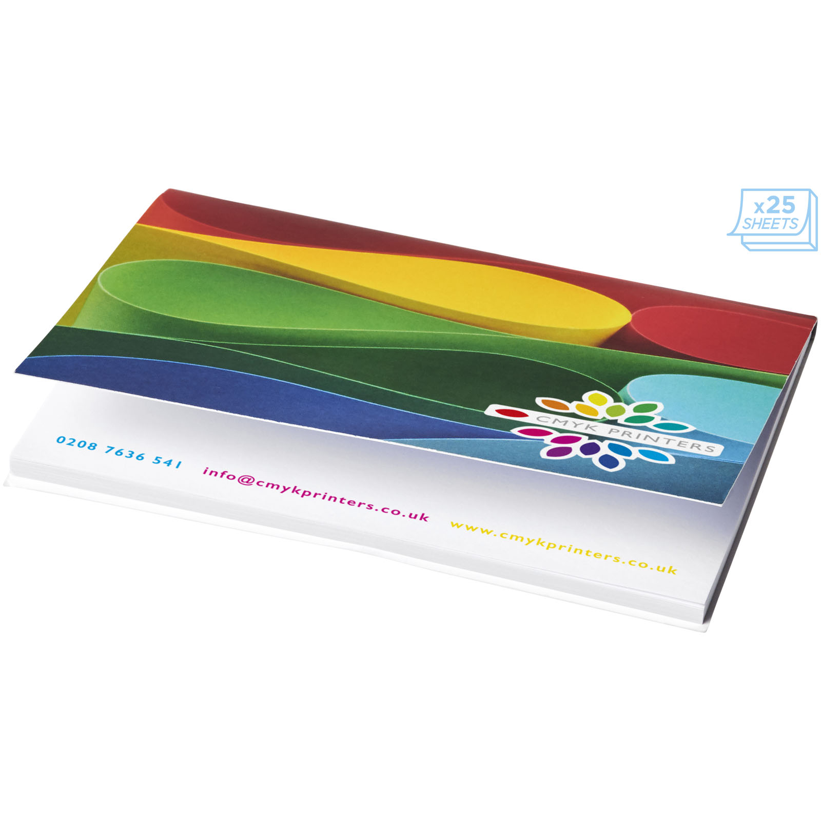 Notes adhésives publicitaires - Post-its Sticky-Mate® avec couverture souple A7 100 x 75mm - 2