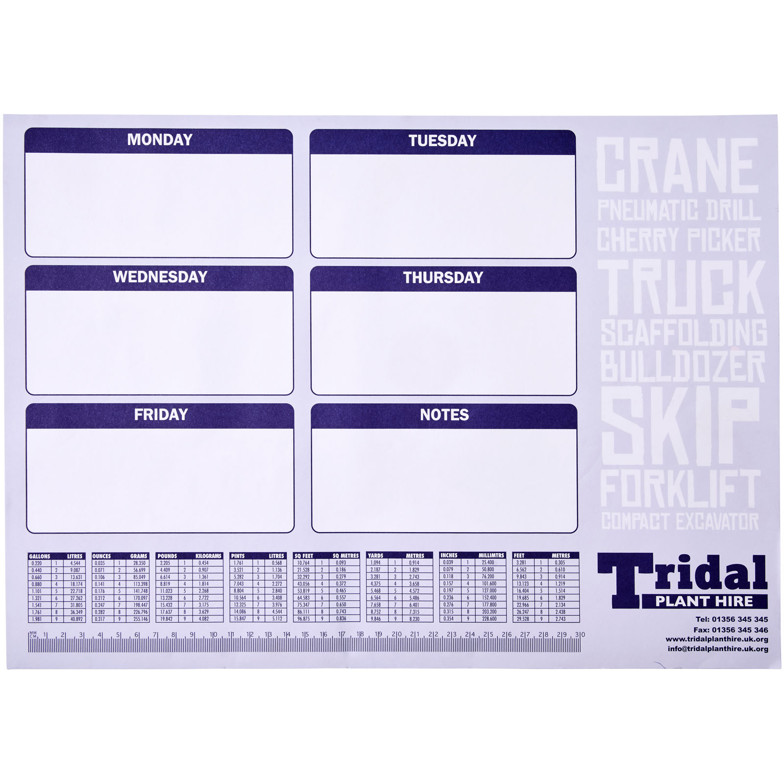 Advertising Desk pads - Desk-Mate® A2 notepad - 1