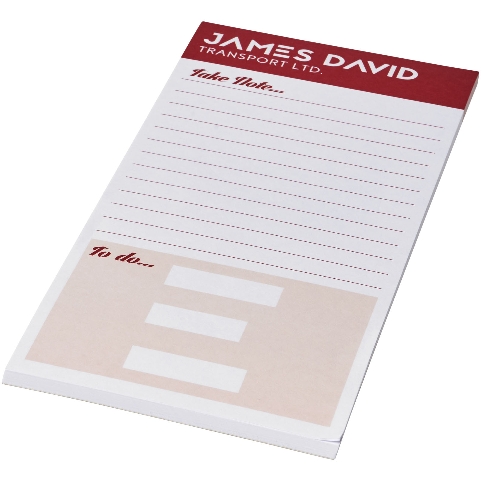 Advertising Notepads - Desk-Mate® 1/3 A4 notepad - 0