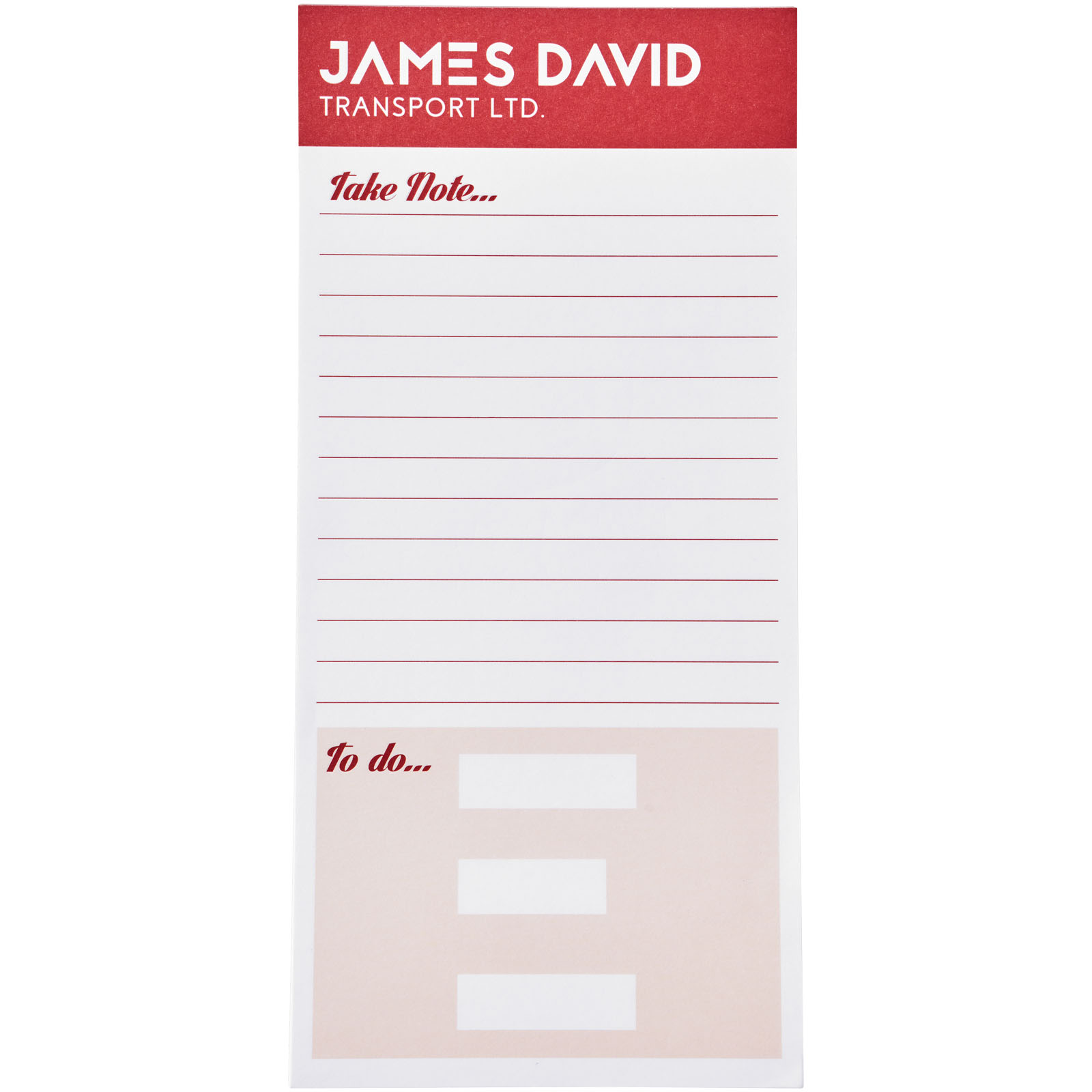 Advertising Notepads - Desk-Mate® 1/3 A4 notepad - 1