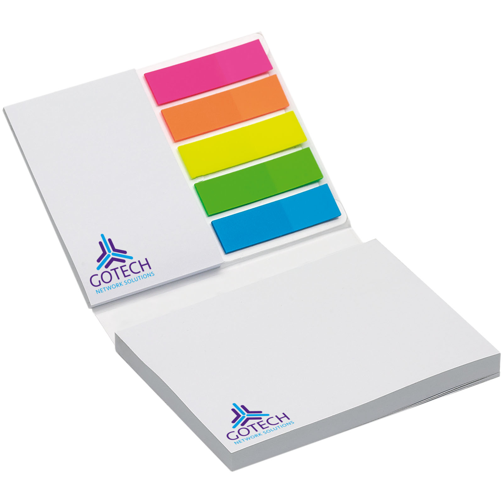 Advertising Sticky Notes - Combi notes marker set soft cover - 2