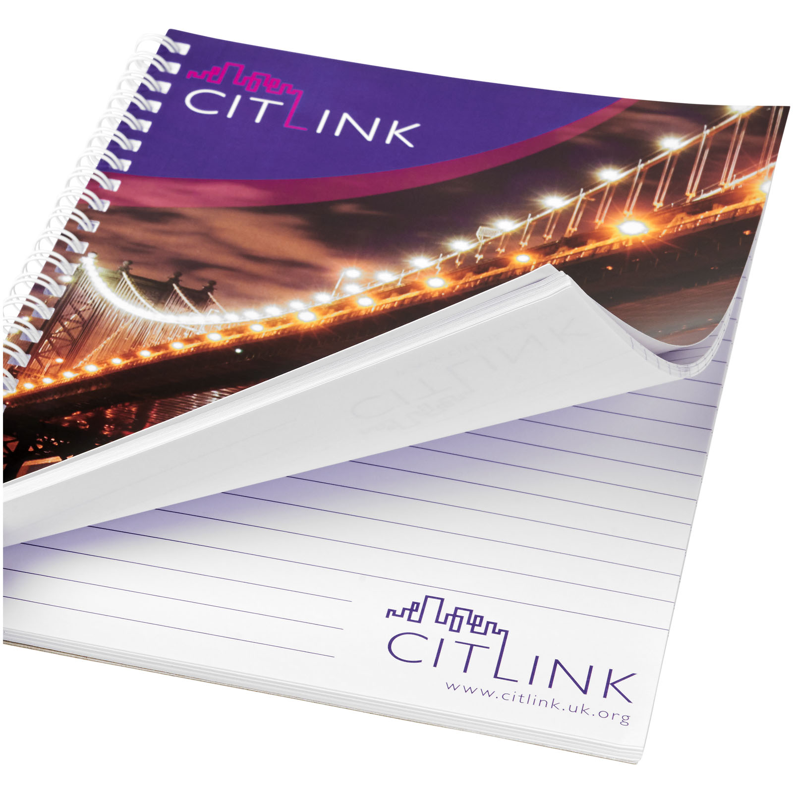 Advertising Notebooks - Desk-Mate® spiral A4 notebook - 4