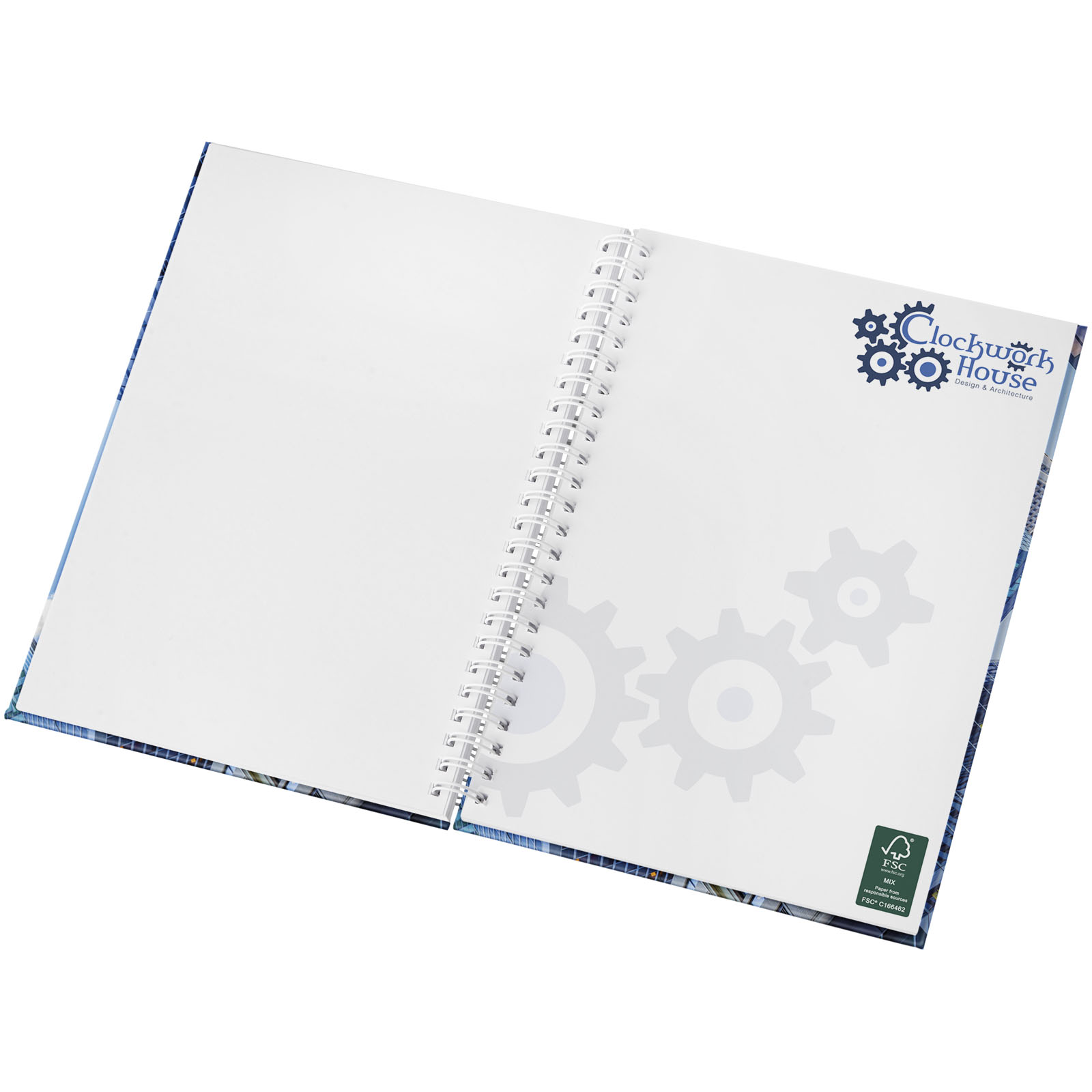 Advertising Notebooks - Wire-o A5 notebook hard cover - 3