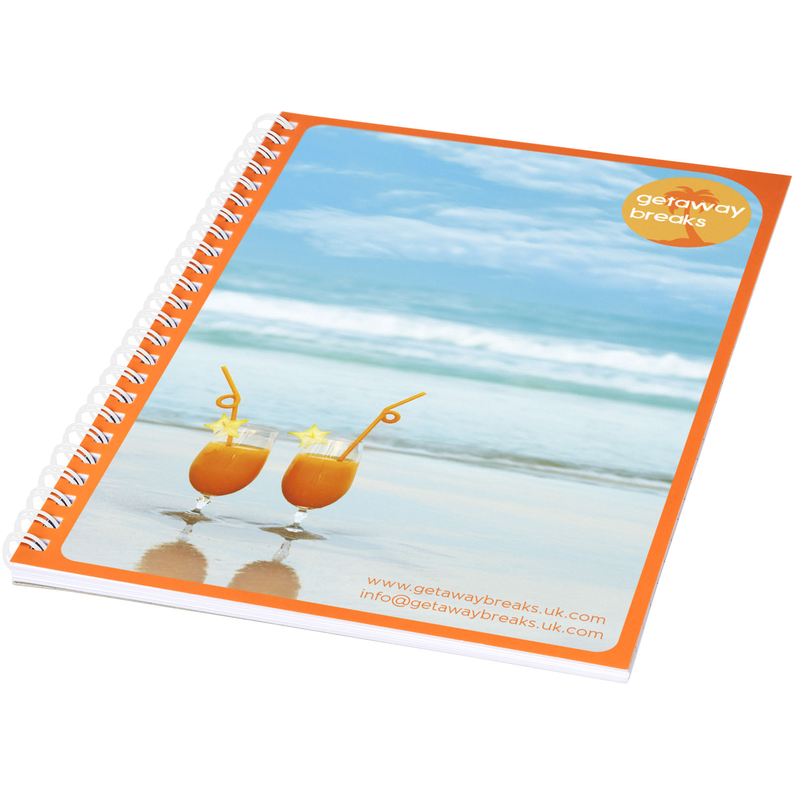 Advertising Notebooks - Desk-Mate® A5 notebook synthetic cover - 4