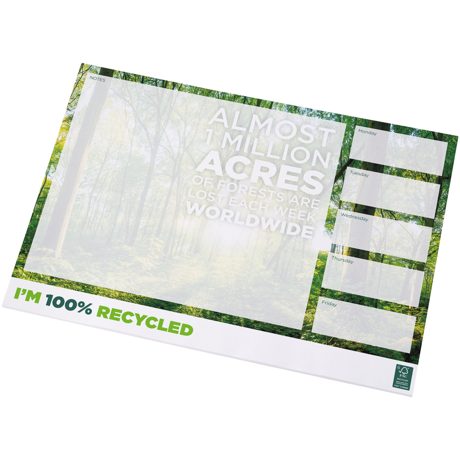 Advertising Notepads - Desk-Mate® A3 recycled notepad