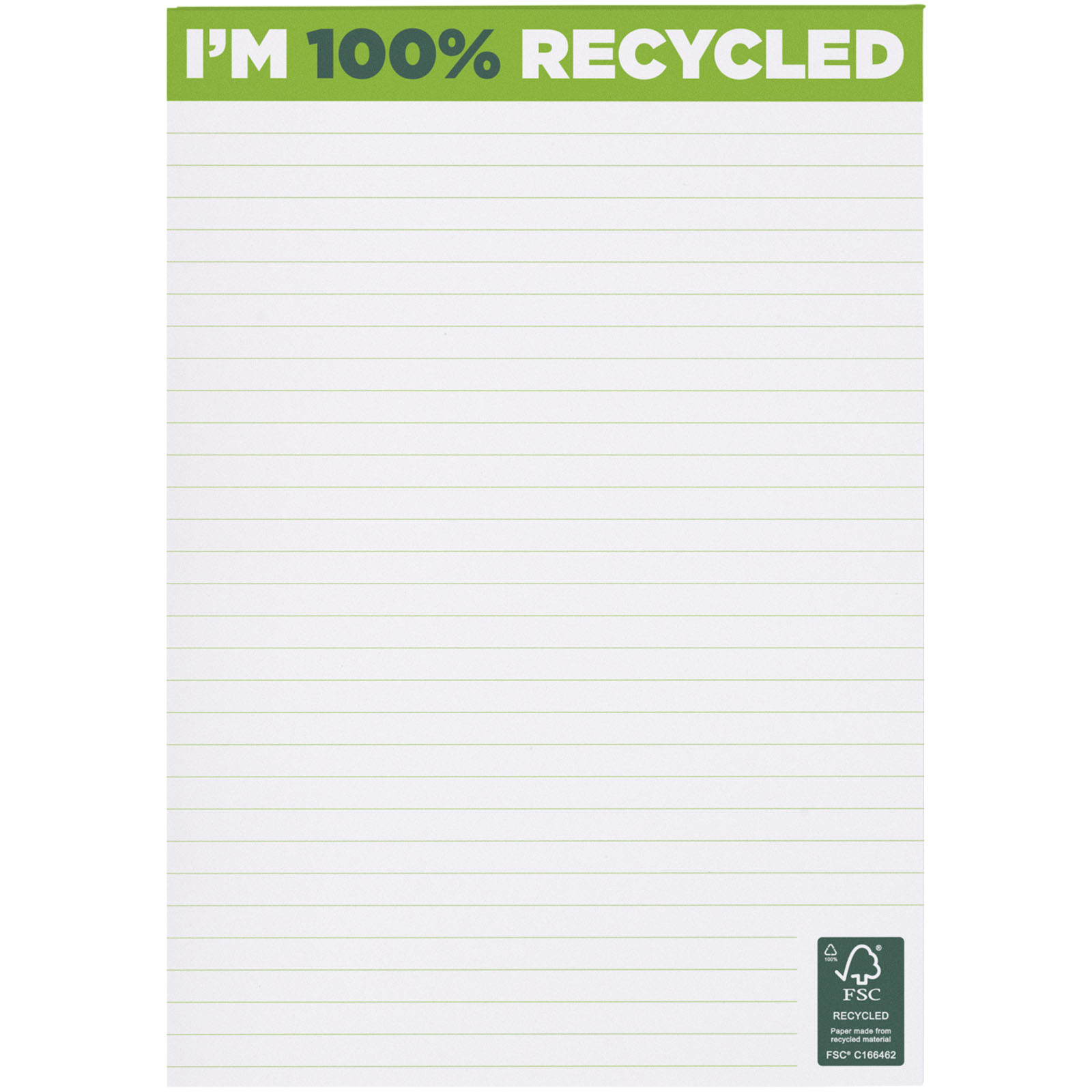 Advertising Notepads - Desk-Mate® A5 recycled notepad - 1