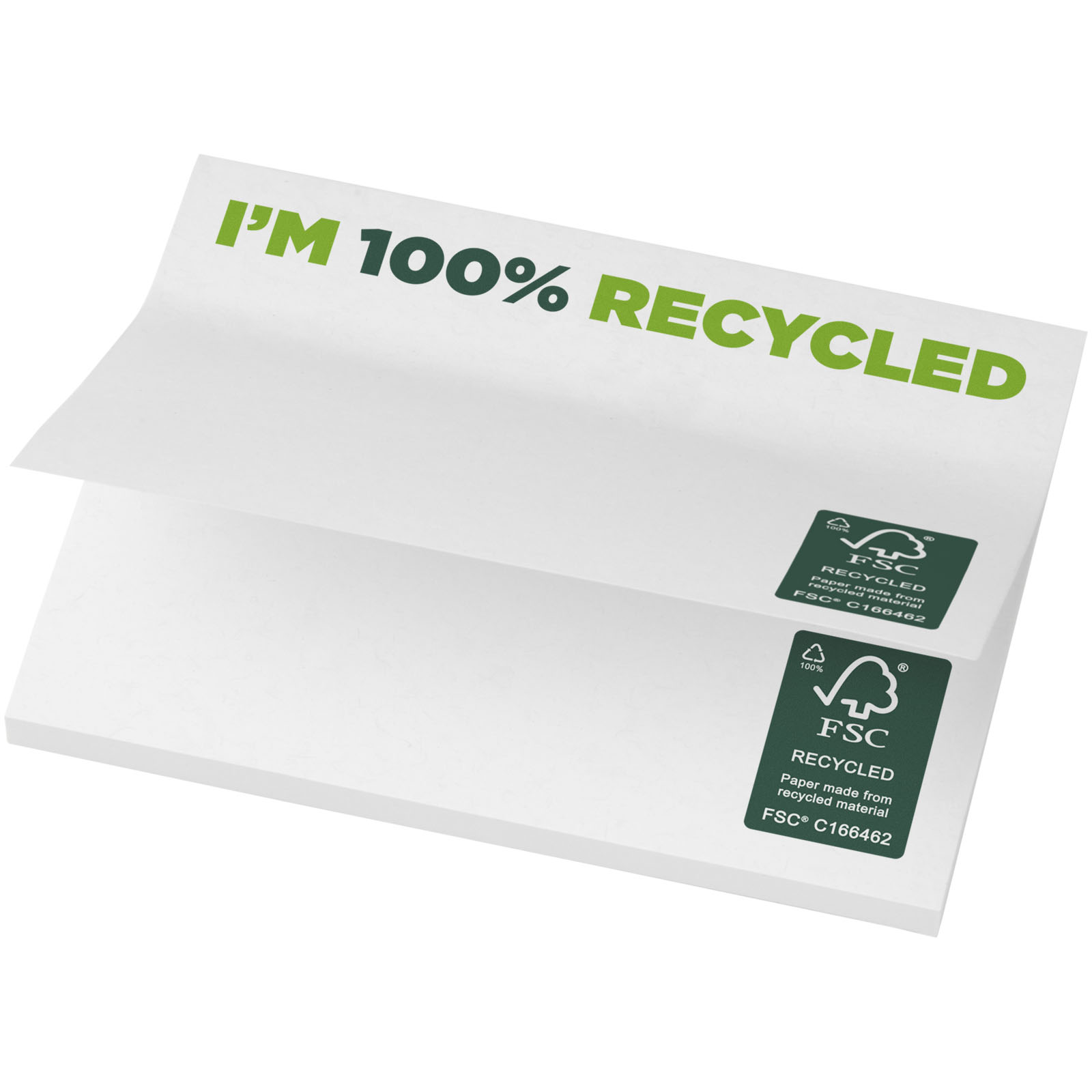 Sticky Notes - Sticky-Mate® recycled sticky notes 100x75 mm