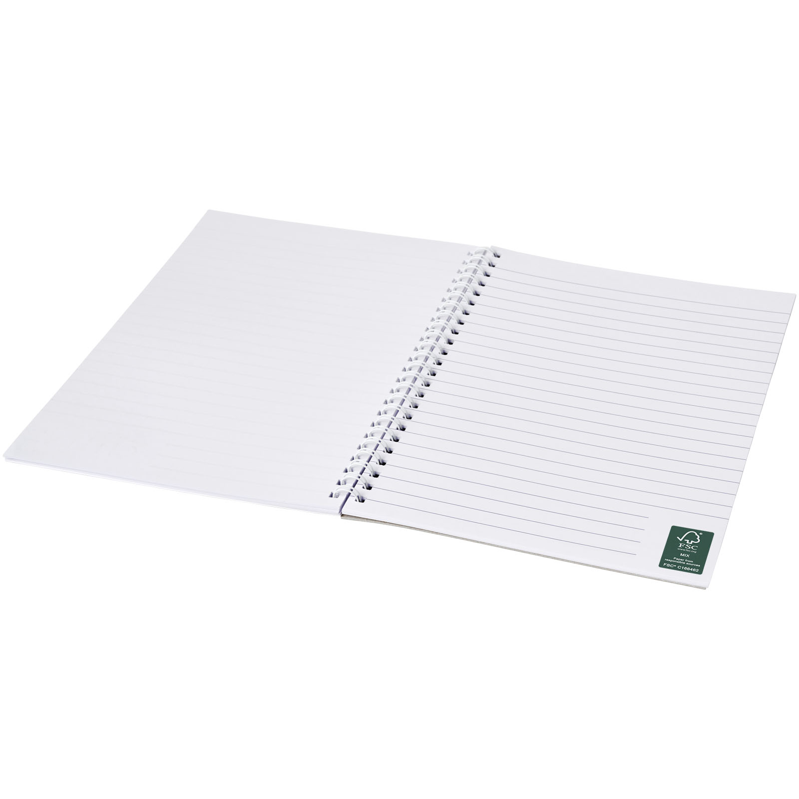 Advertising Soft cover notebooks - Desk-Mate® A5 spiral notebook with printed back cover - 3