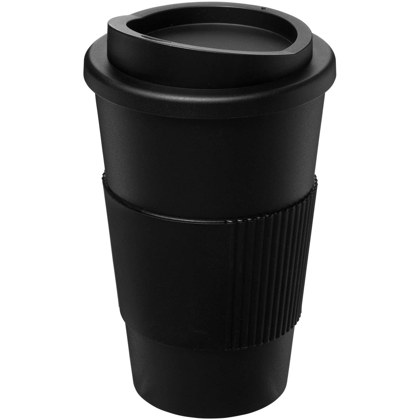 Mugs isothermes publicitaires - Gobelet Americano® isolant de 350 ml avec grip
