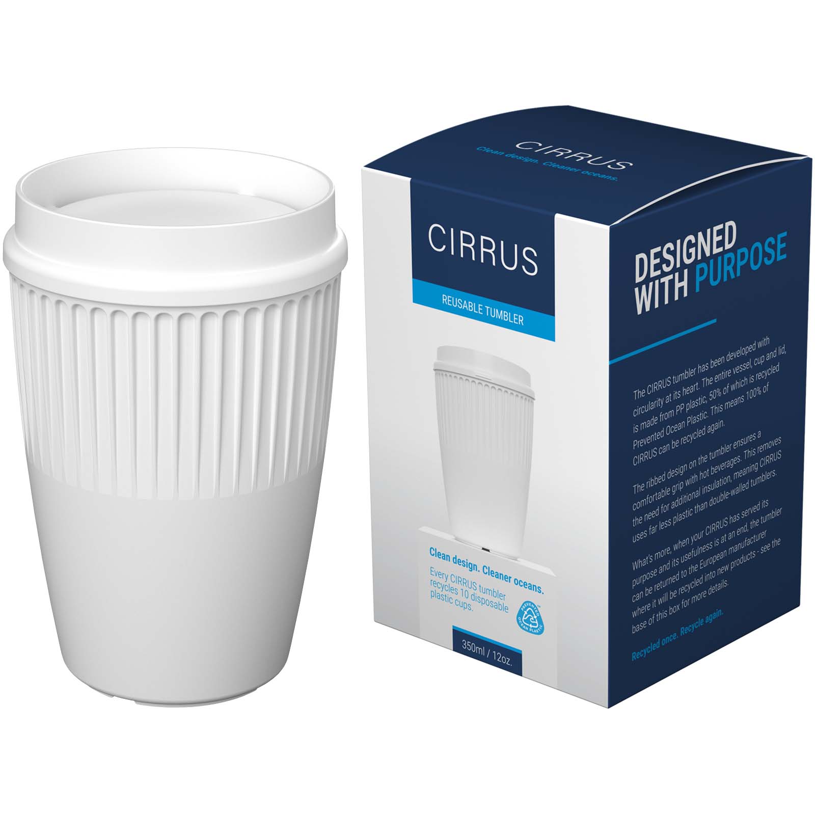 Advertising Travel mugs - Cirrus POP 350 ml tumbler with 360° lid - 5