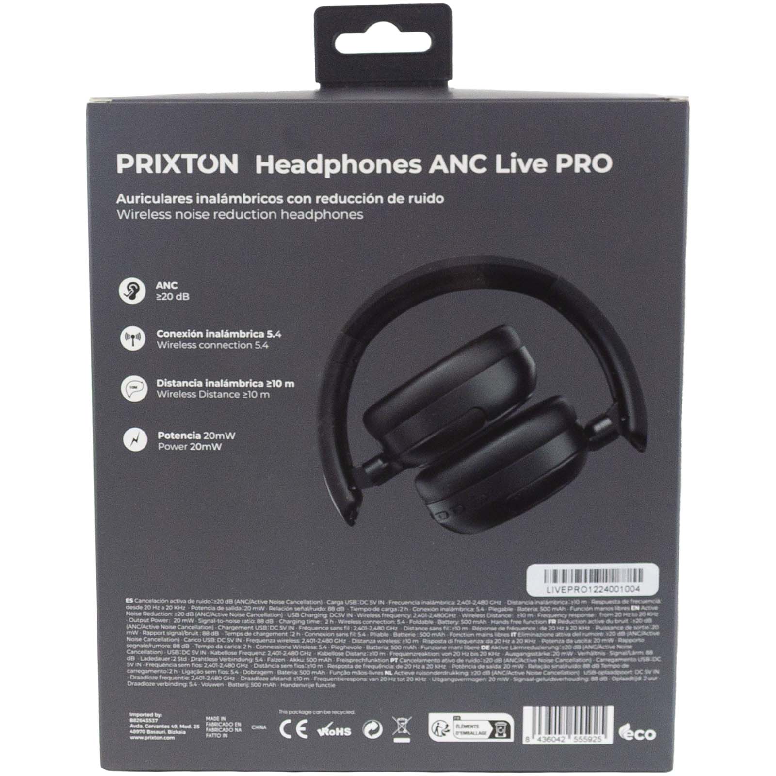Casques publicitaires - Casque Prixton Live Pro Bluetooth® 5.0 avec micro intégré - 1