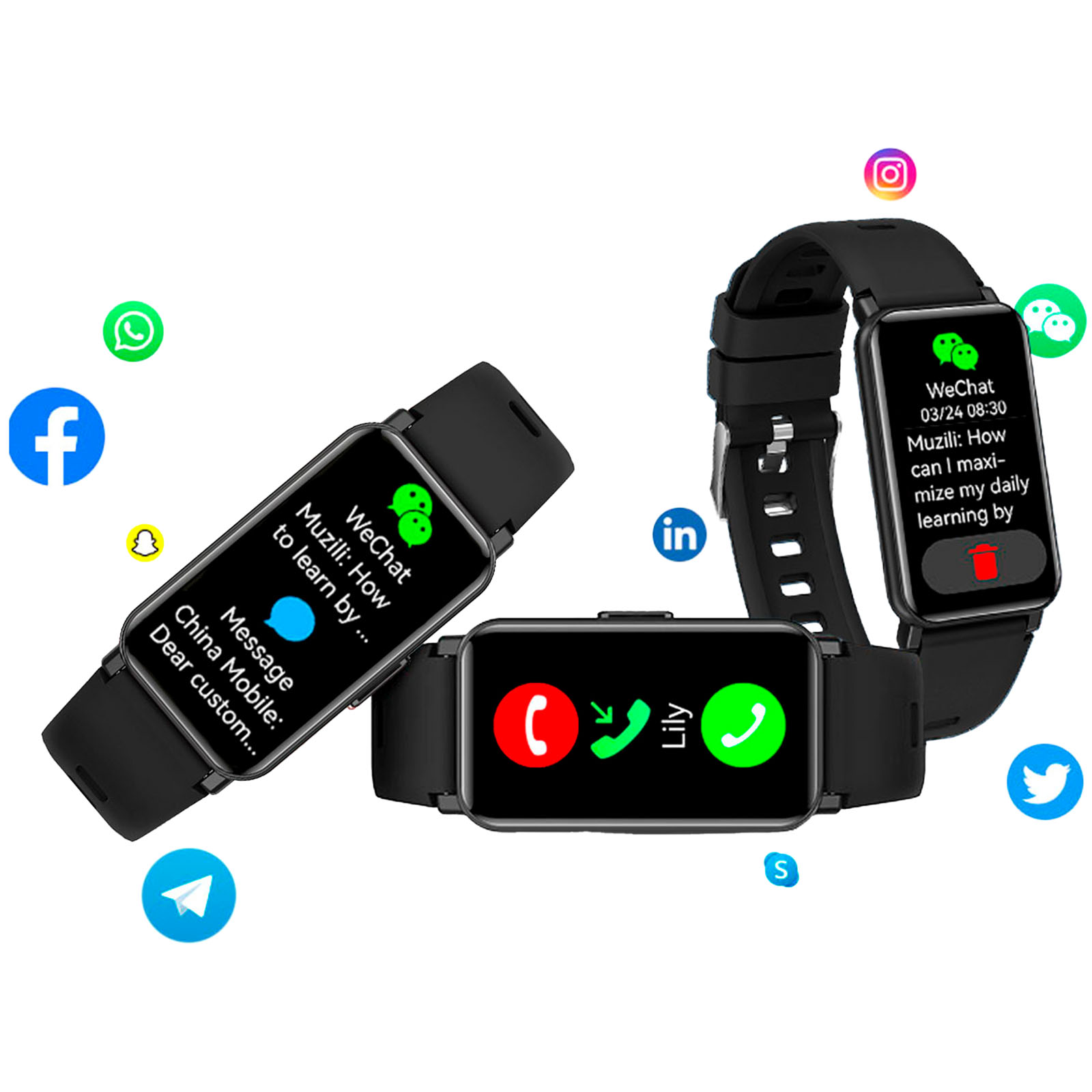 Advertising Smartwatches - Prixton AT806 multisport smartband with GPS - 3