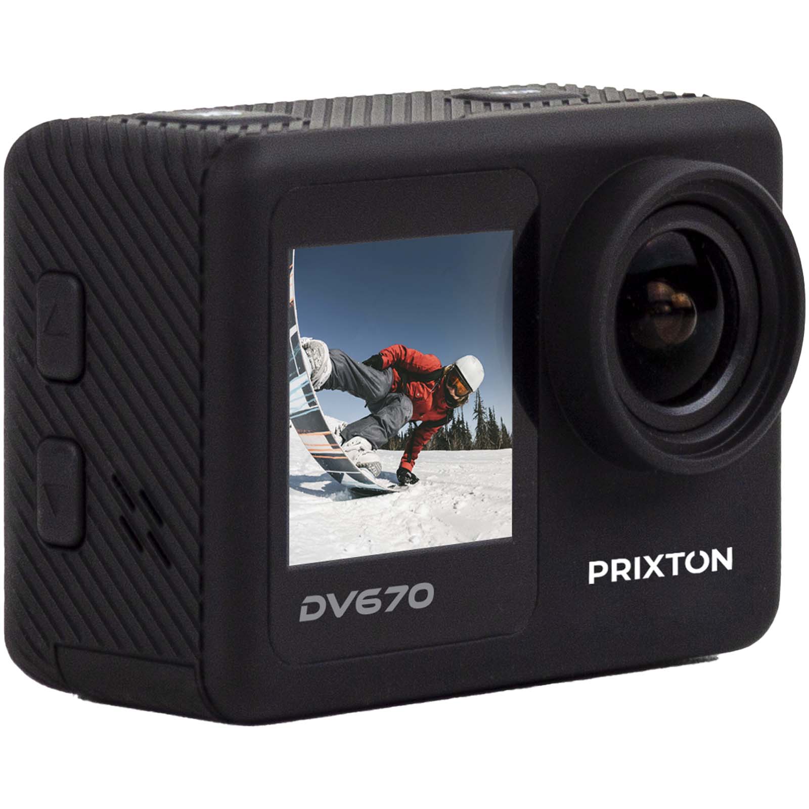 Appareils photo publicitaires - Caméra d’action Prixton DV670 à double écran 4K - 2