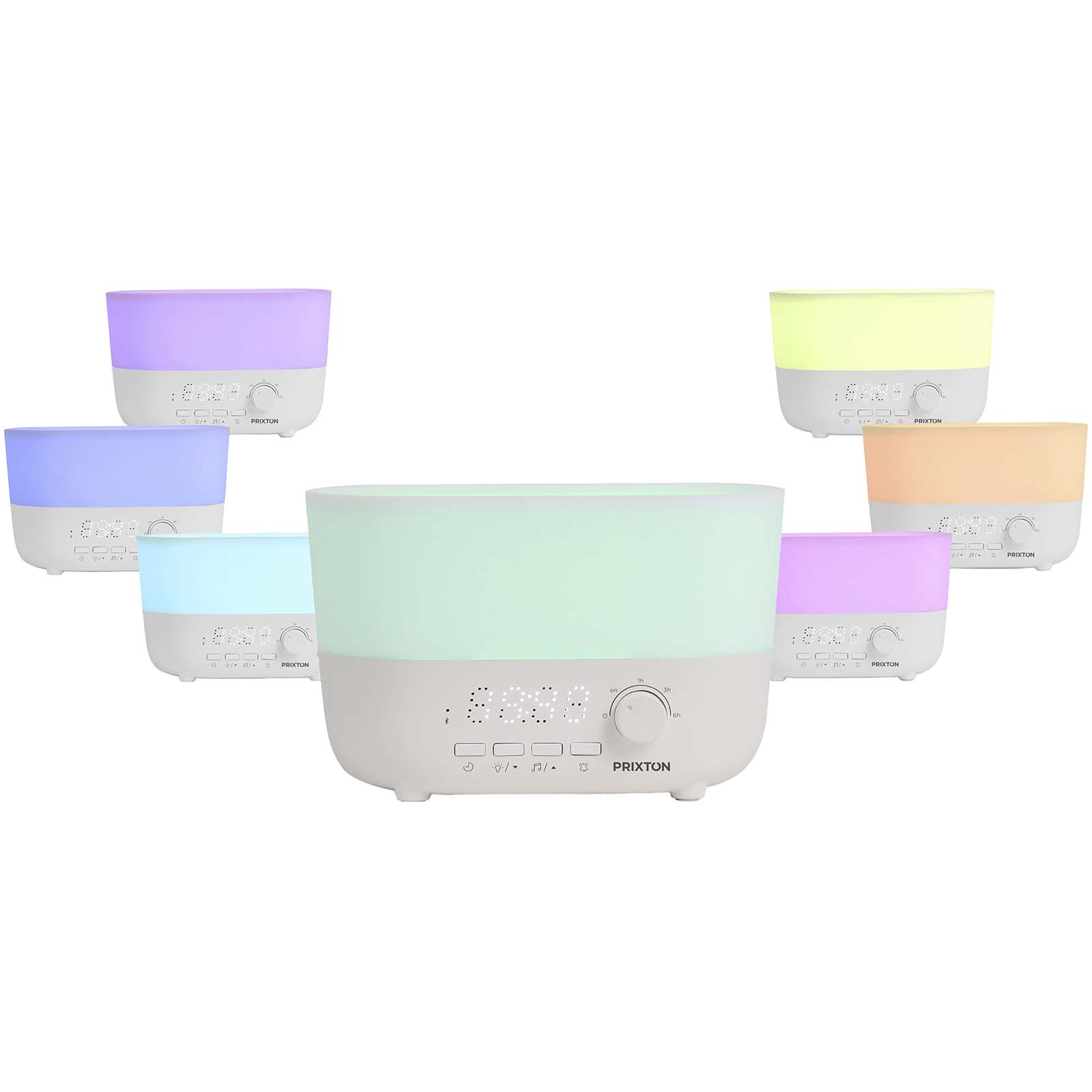 Accessoires pour la maison publicitaires - Humidificateur et diffuseur d’arômes 4 en 1 Prixton Connected - 2