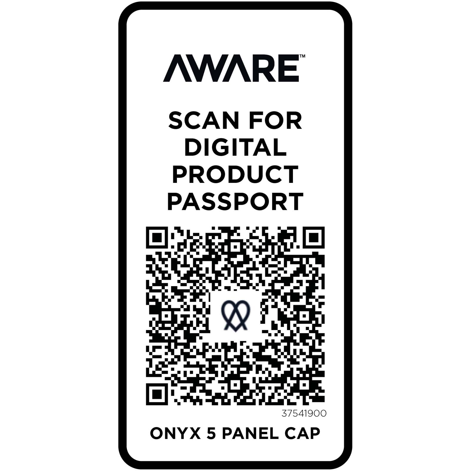 Casquettes et chapeaux publicitaires - Casquette recyclée Onyx Aware™ 5 panneaux - 3