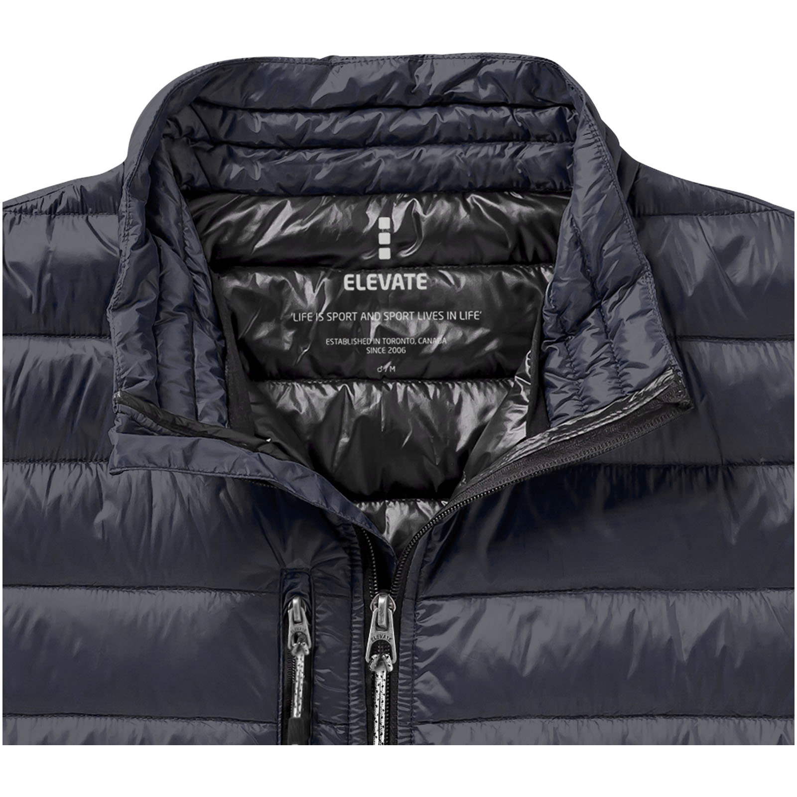 Bodywarmers publicitaires - Bodywarmer duvet léger homme Fairview - 4