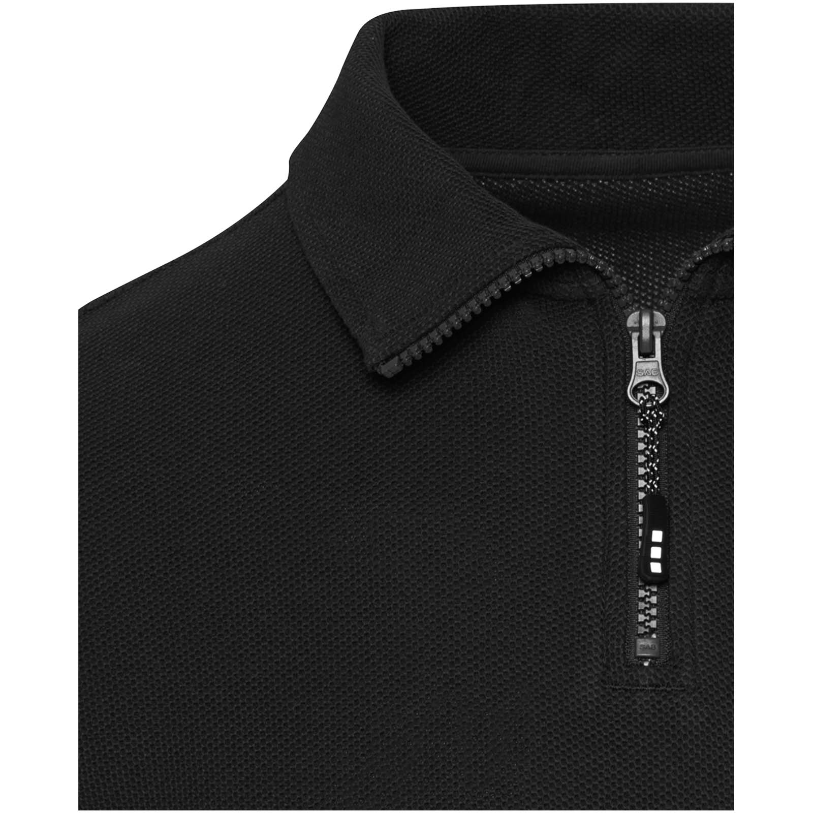 Advertising Polos - Zeus long sleeve unisex half zip polo - 3