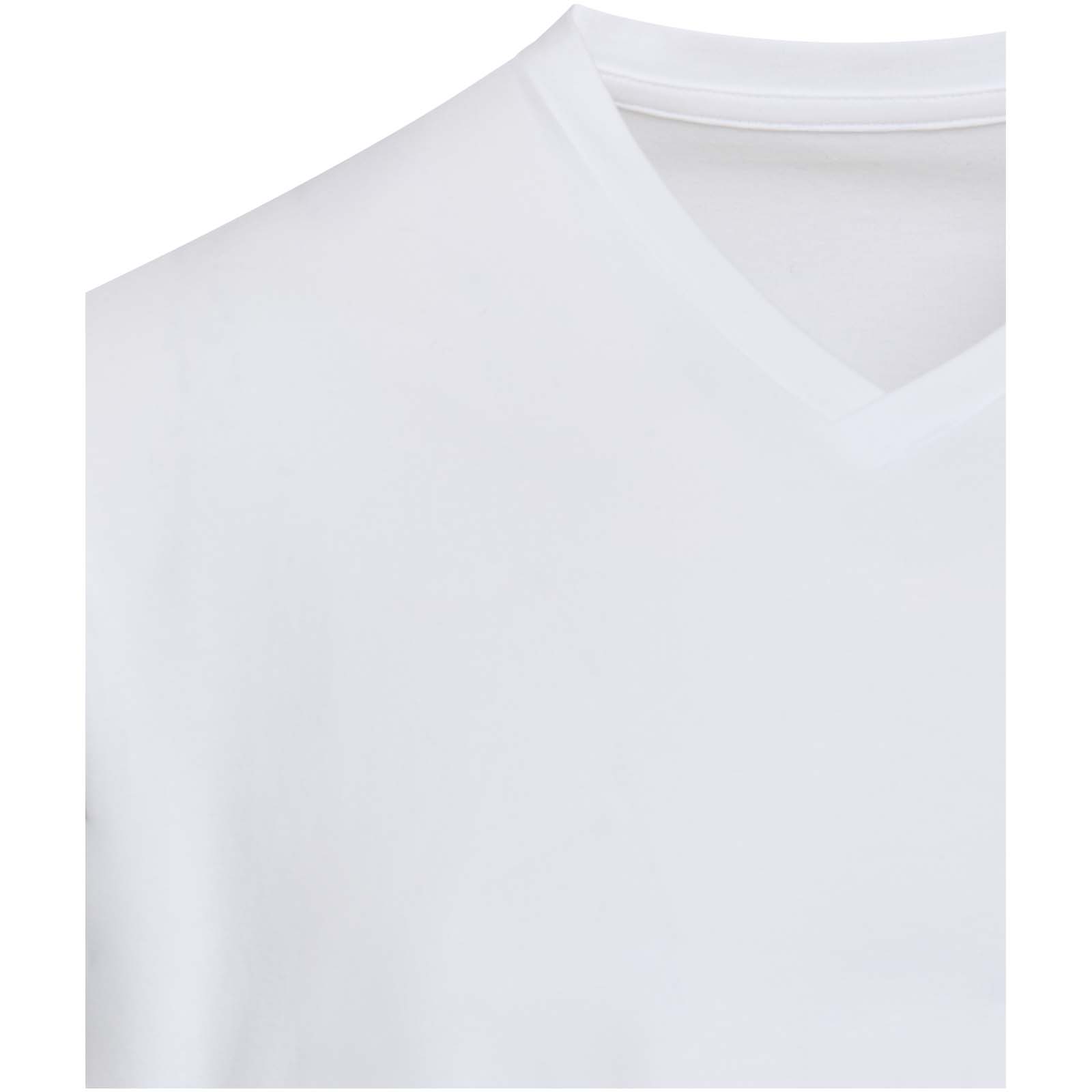 T-shirts publicitaires - T-shirt unisexe en coton bio certifié OCS Balfour à manches courtes et col en V de 200 g/m² - 3