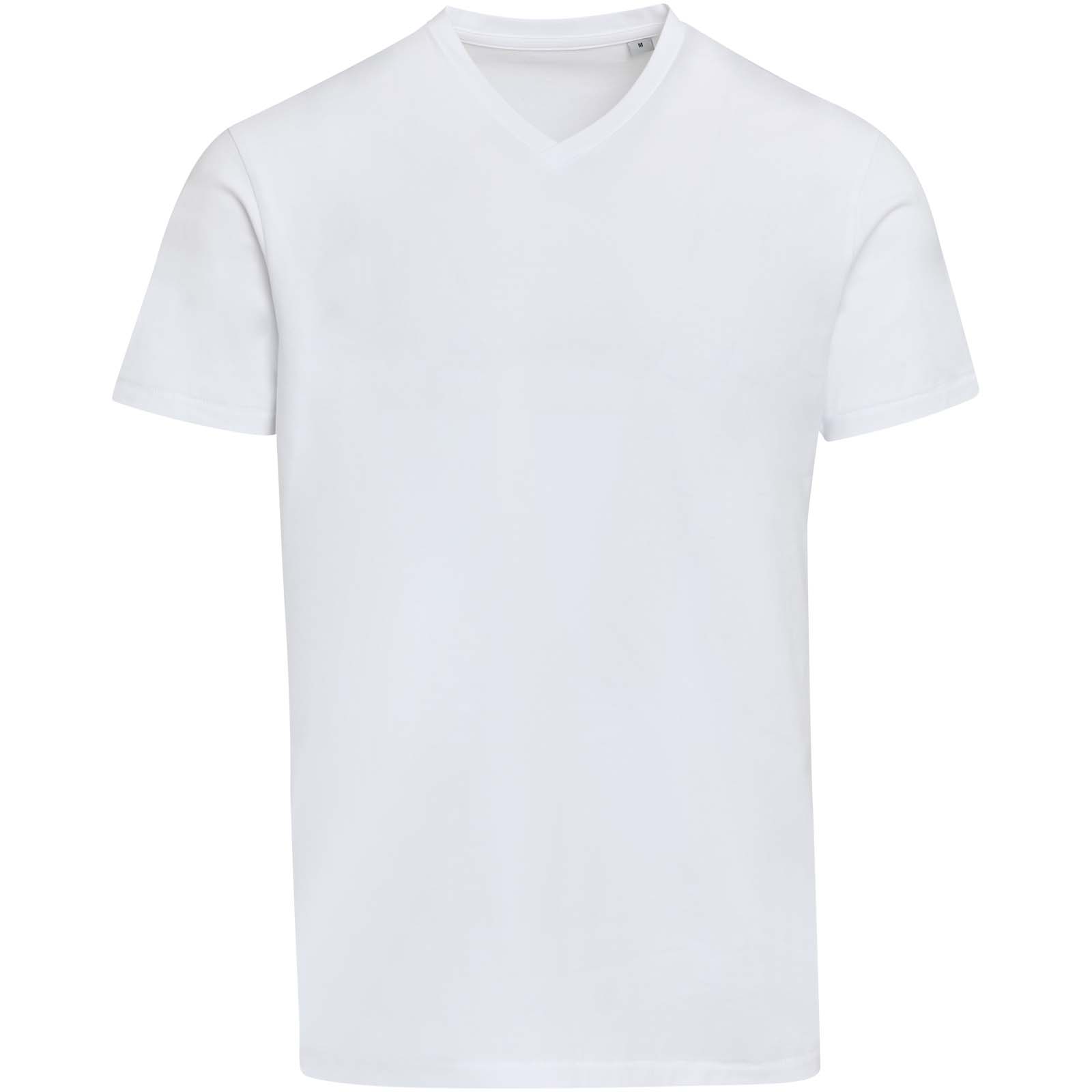 T-shirts publicitaires - T-shirt unisexe en coton bio certifié OCS Balfour à manches courtes et col en V de 200 g/m² - 1