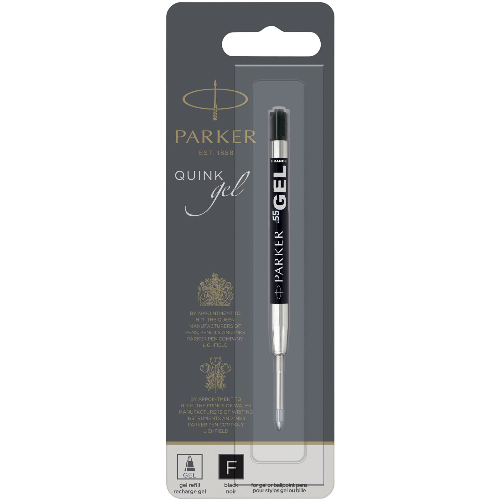 Autres publicitaires - Cartouche pour stylo bille écriture Gel Parker (encre noire)