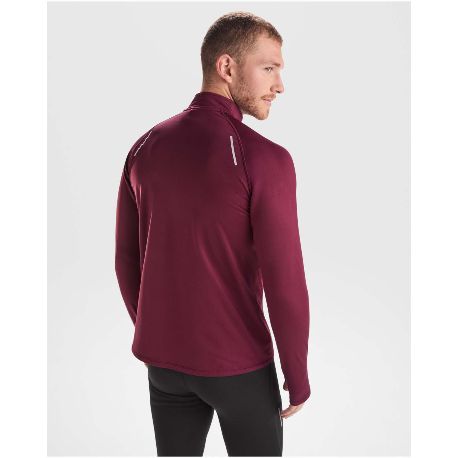 Advertising Sweaters - Estambul 200 g/m² long sleeve men's half zip sweatshirt - 2