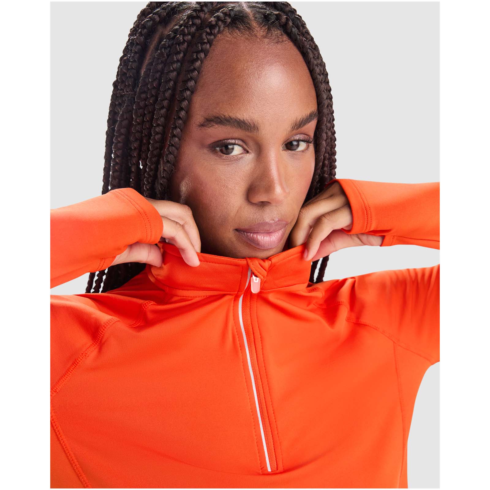 Advertising Sweaters - Estambul 200 g/m² long sleeve women's half zip sweatshirt - 4