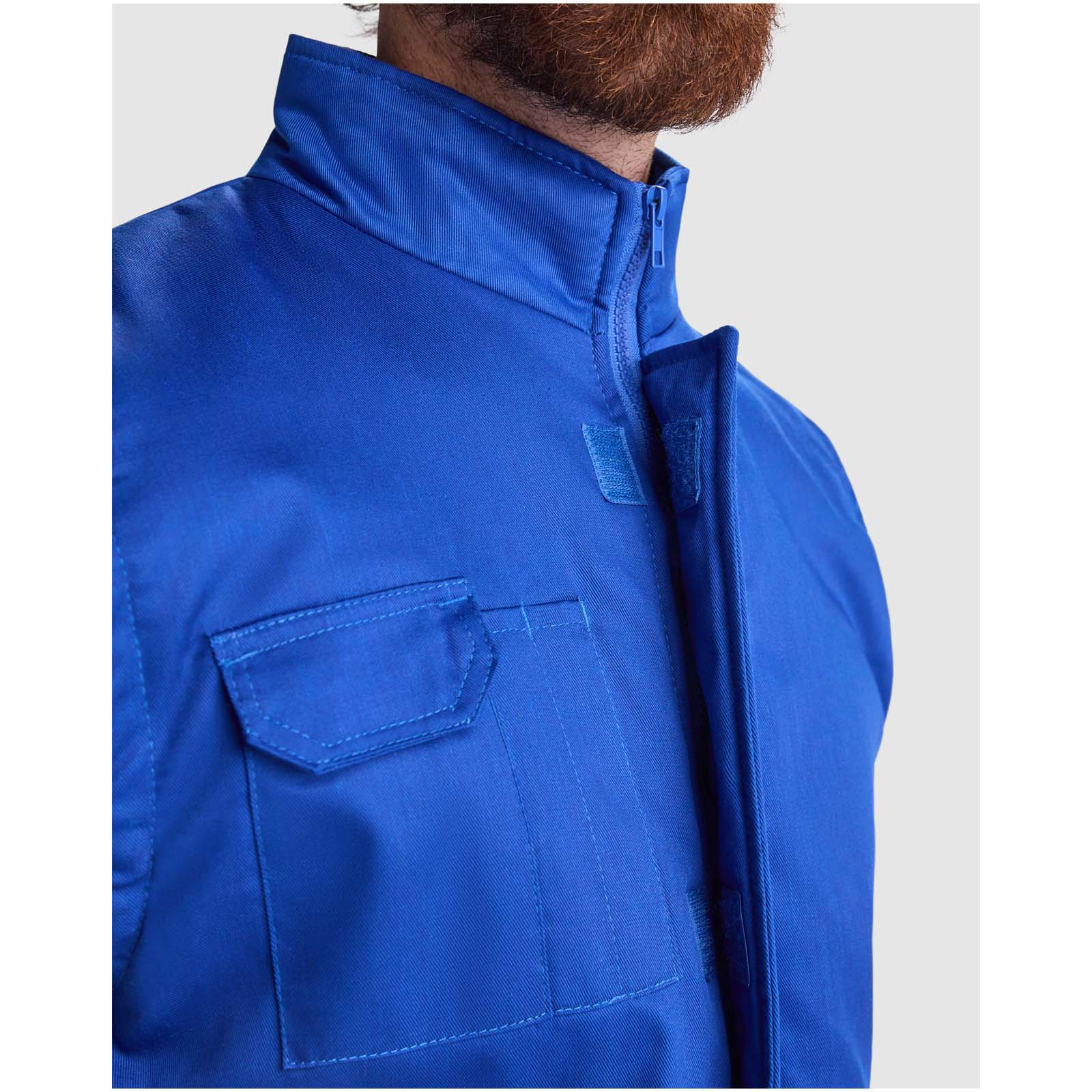 Vêtements de travail publicitaires - Gilet de travail polyvalent à col montant Almanzor - 3